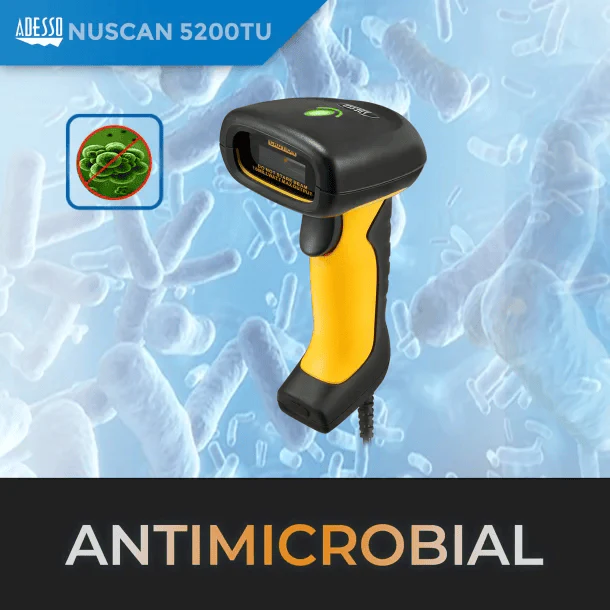 Adesso NuScan 5200T USB 2D Waterproof Industrial Handheld Barcode Scanner - Image 6