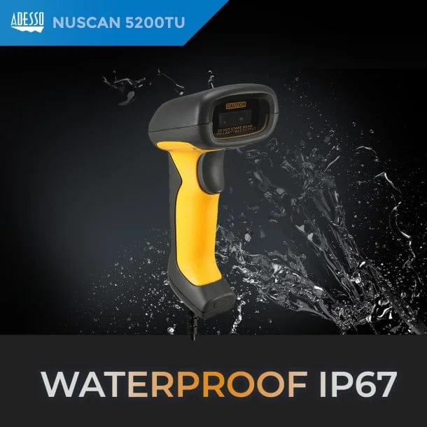 Adesso NuScan 5200T USB 2D Waterproof Industrial Handheld Barcode Scanner - Image 7