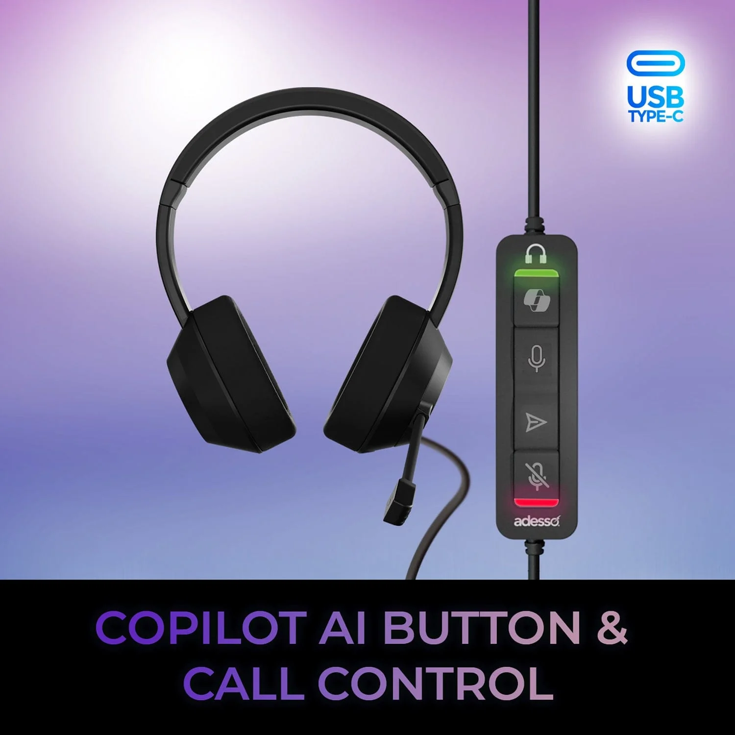 Adesso Xtream P7 AI Copilot Headset with Microphone - Image 7