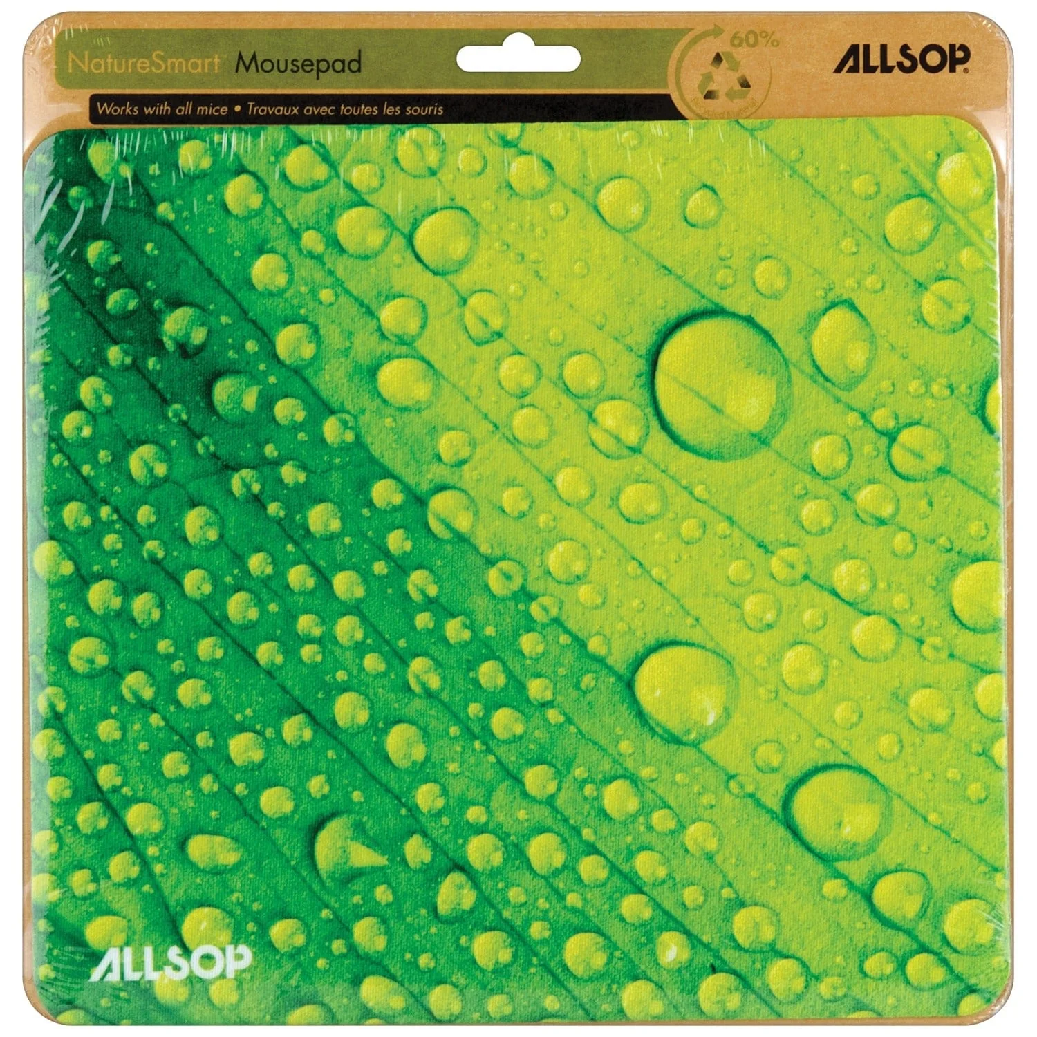 Allsop NatureSmart Mouse Pad, Pad Leaf Raindrop - Image 2