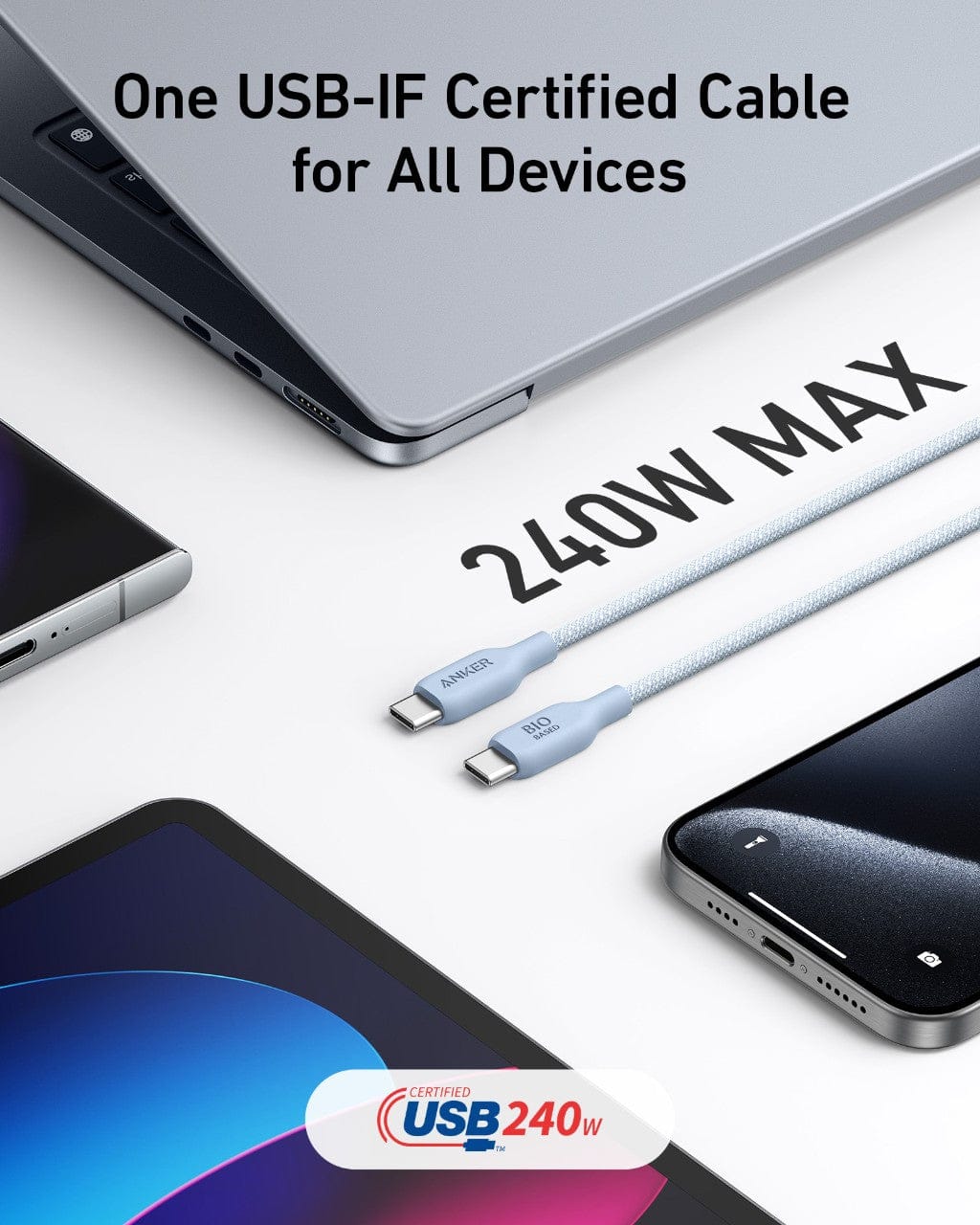Anker <b>543</b> USB-C to USB-C Cable (Bio-Braided) - Image 9