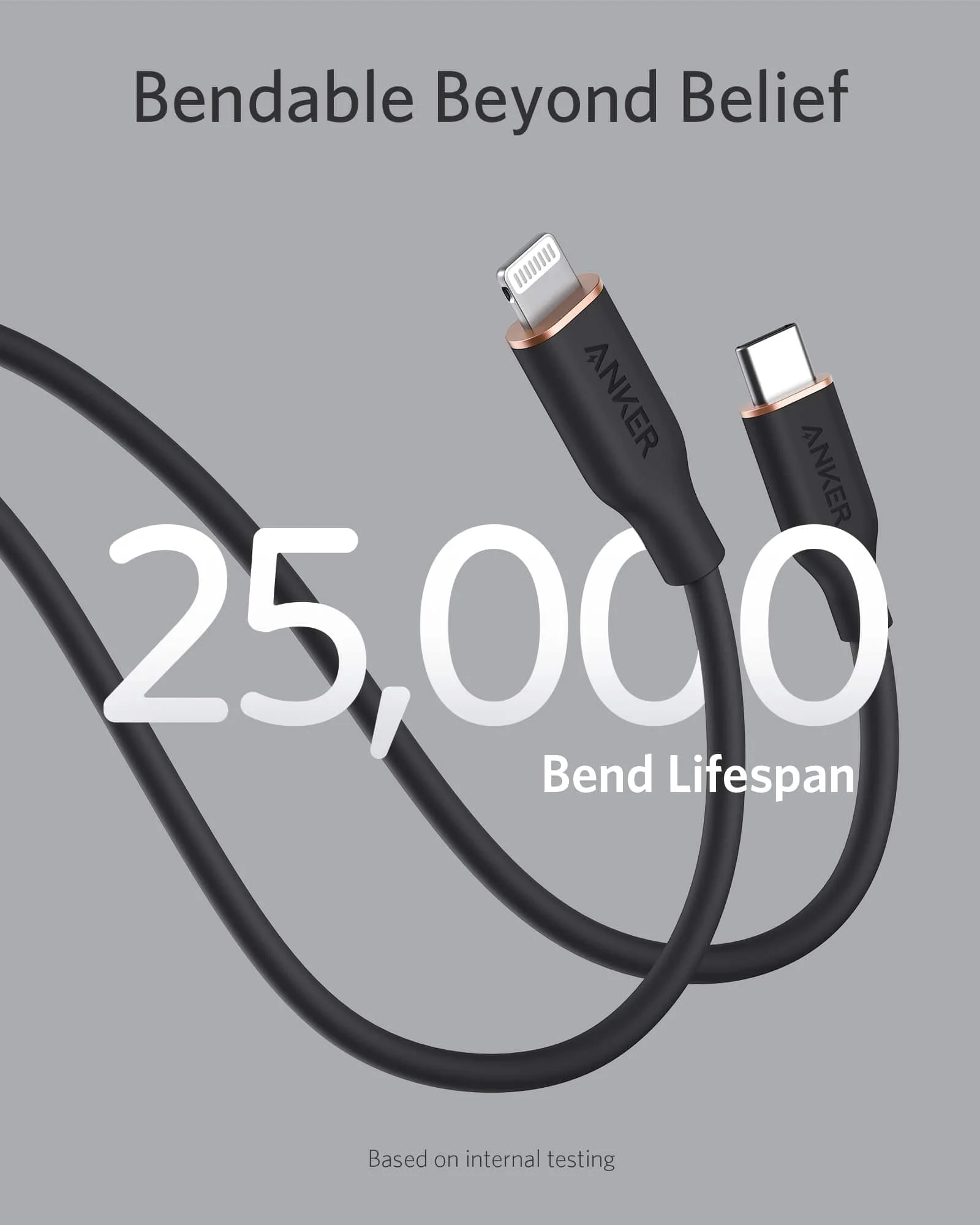 Anker <b>641</b> USB-C to Lightning Cable (Flow, 3 ft Silicone) - Image 34