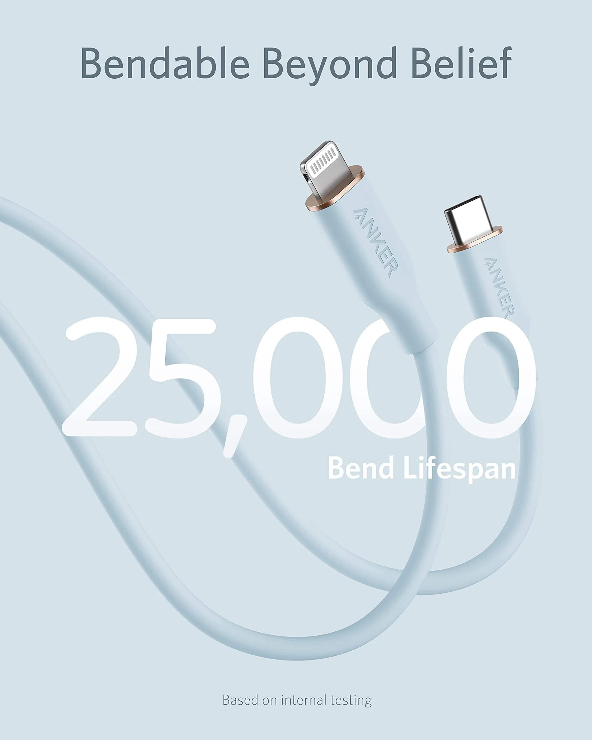 Anker <b>641</b> USB-C to Lightning Cable (Flow, Silicone) - Image 16