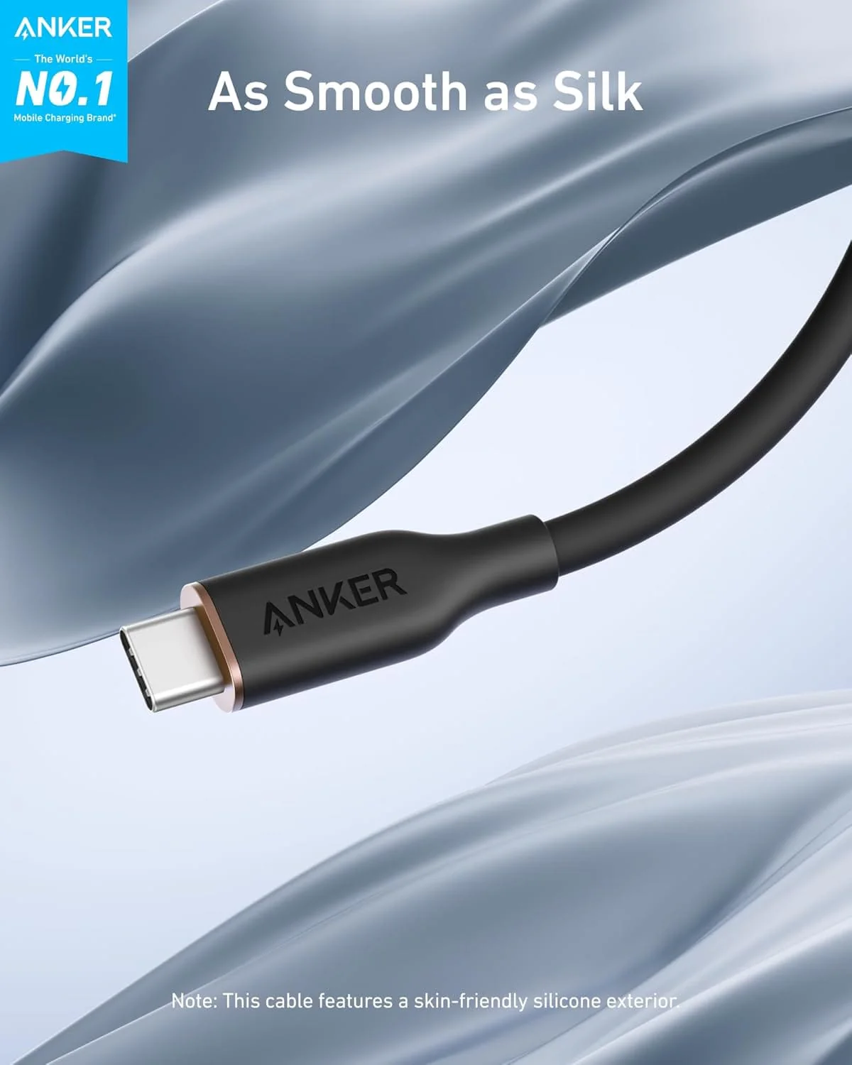 Anker <b>643</b> USB-C to USB-C Cable (Flow, Silicone) - Image 2