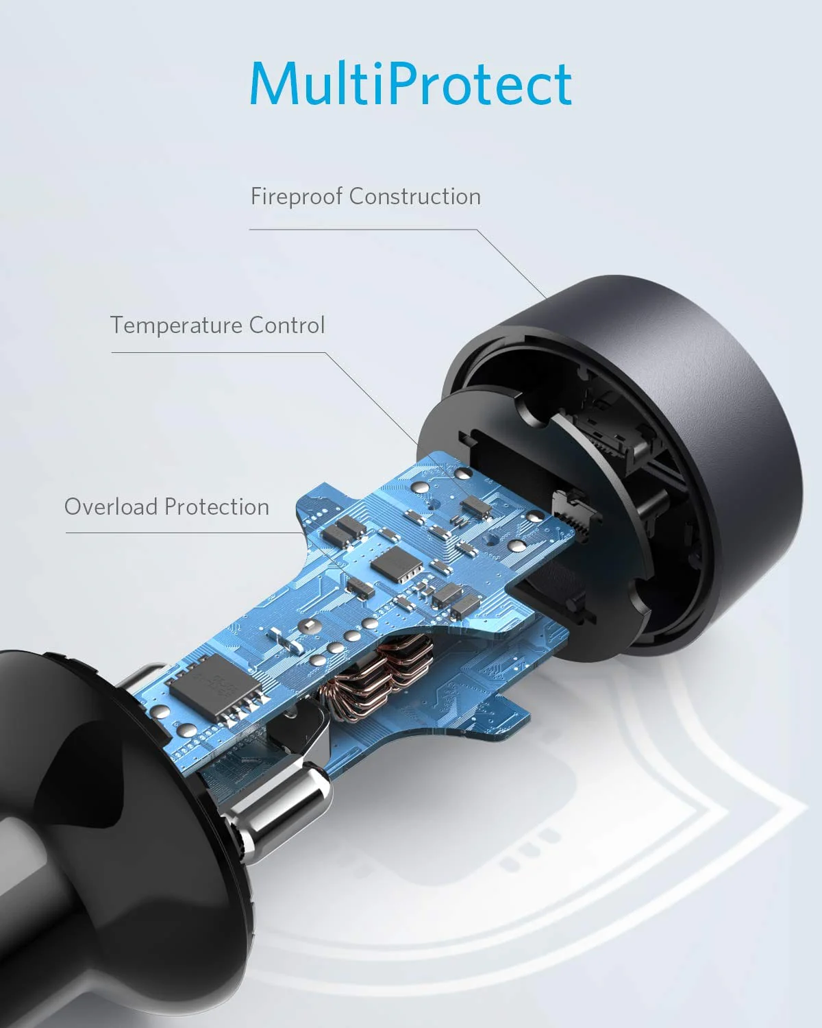 Anker <b>PowerDrive III</b> Duo USB-C Car Charger - Image 4