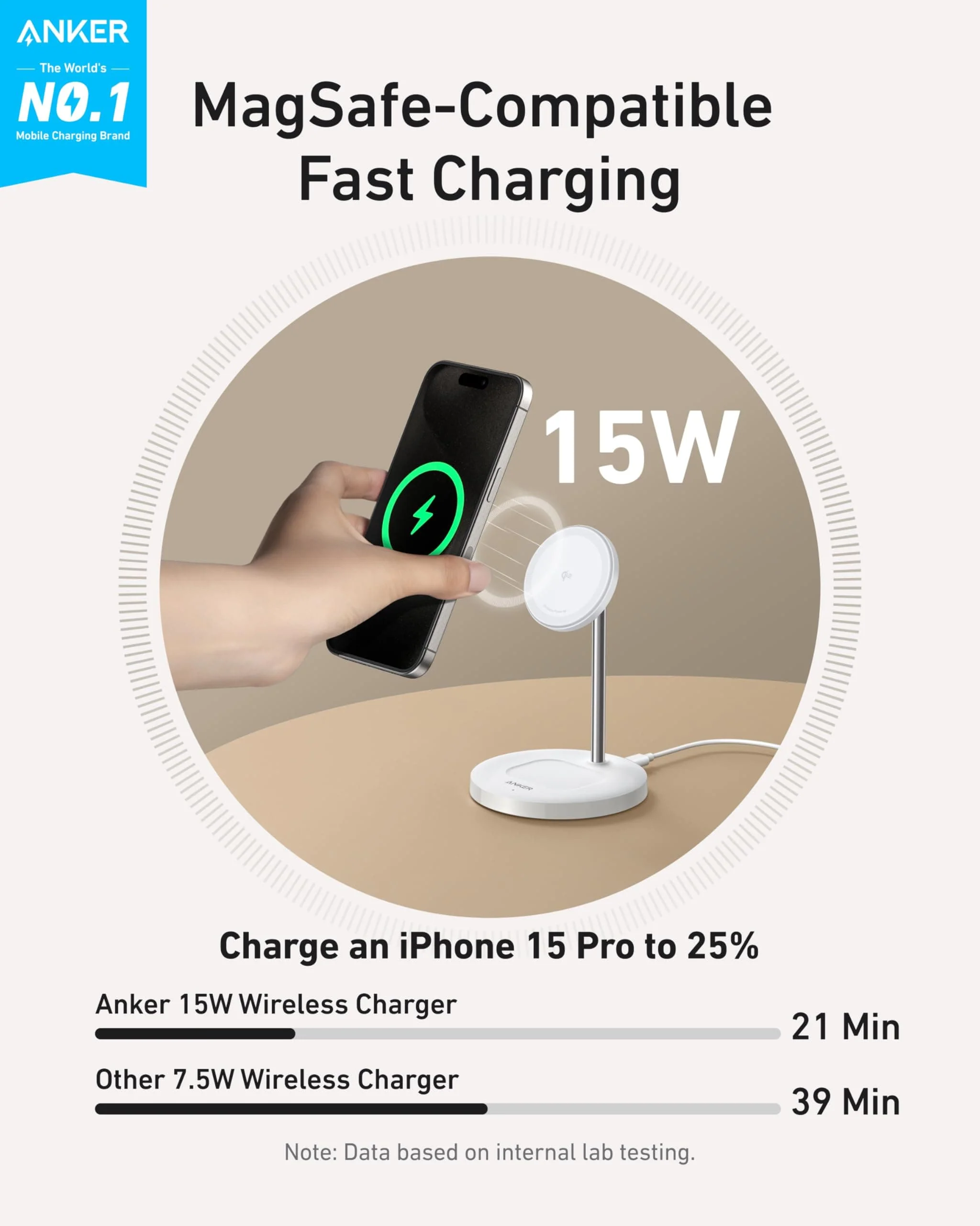 Anker MagGo Wireless Charger (2-in-1 Stand) BOA - Image 2