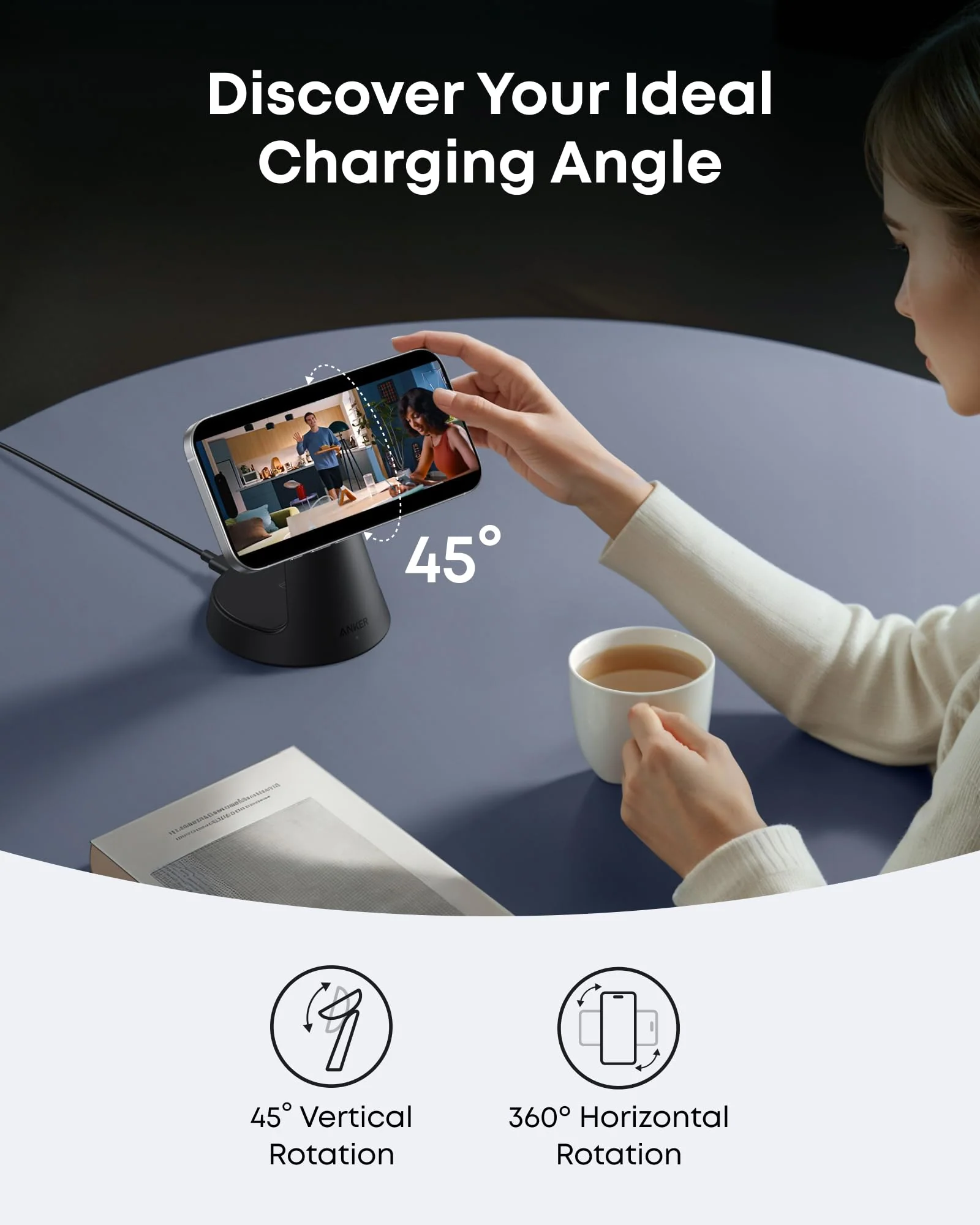 Anker MagGo Wireless Charging Station (3-in-1, Dock Stand) - Image 14