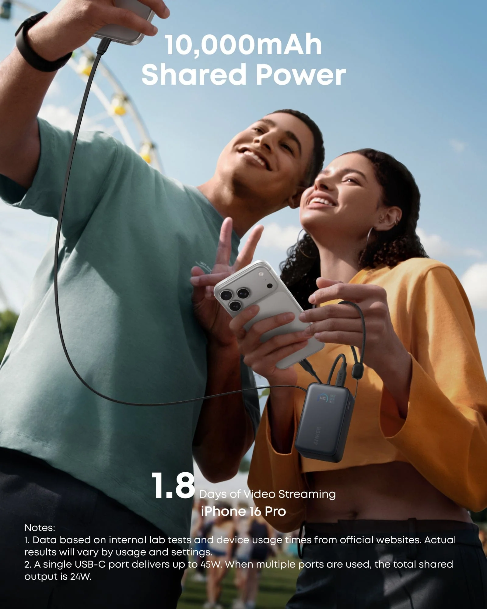 Anker Nano Power Bank (10K, 45W, Built-In Retractable USB-C Cable) - Image 13