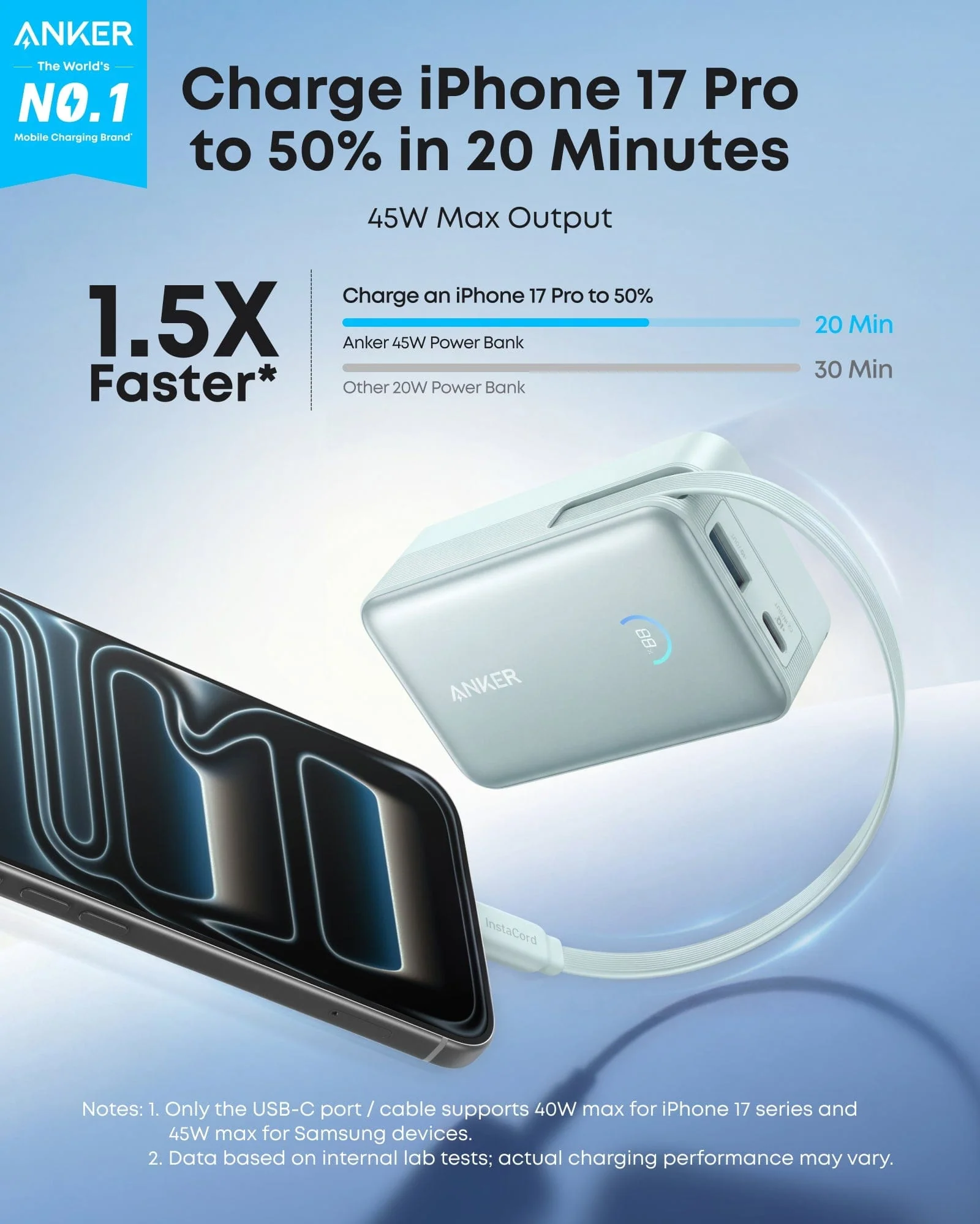 Anker Nano Power Bank (10K, 45W, Built-In Retractable USB-C Cable) - Image 17