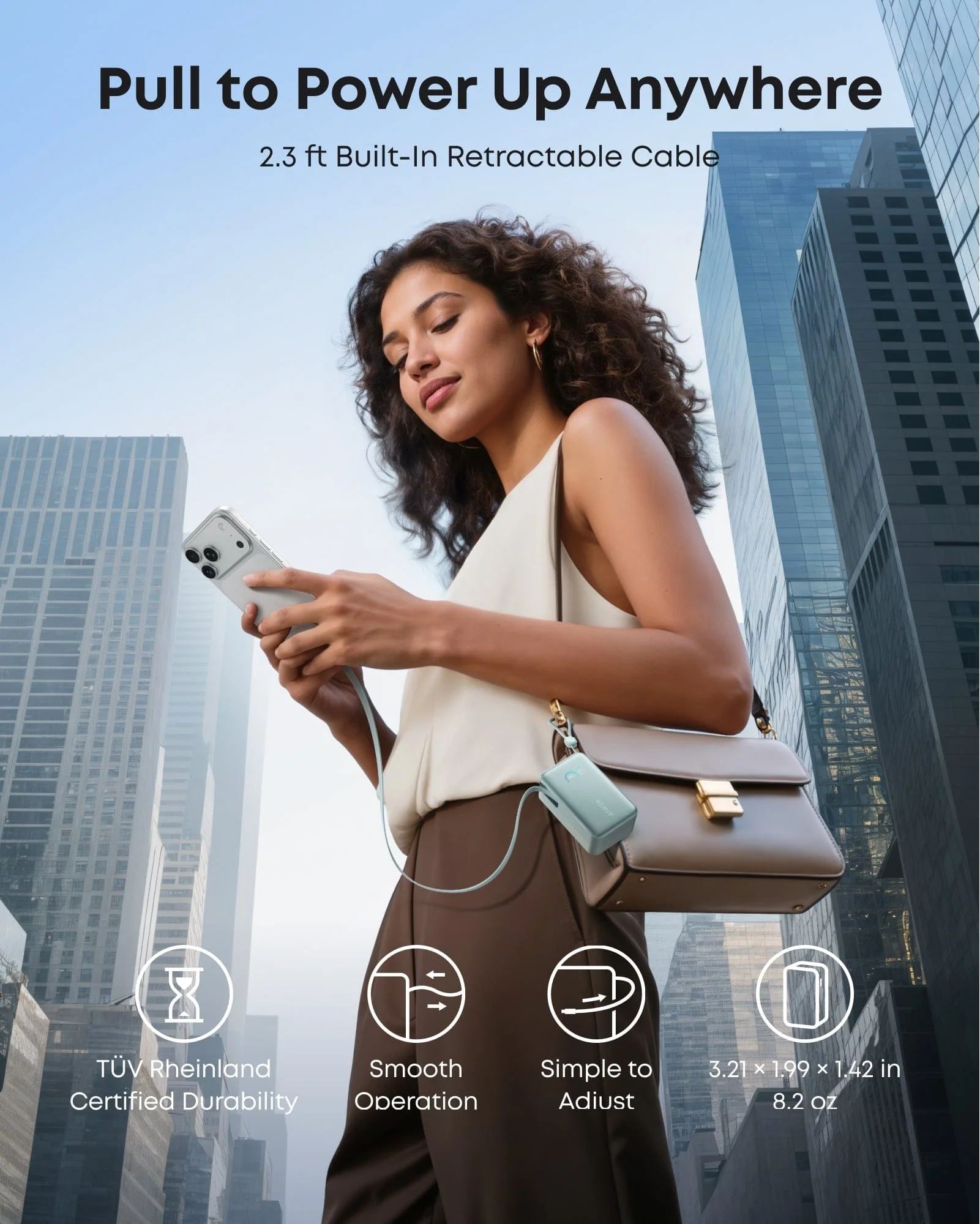 Anker Nano Power Bank (10K, 45W, Built-In Retractable USB-C Cable) - Image 19