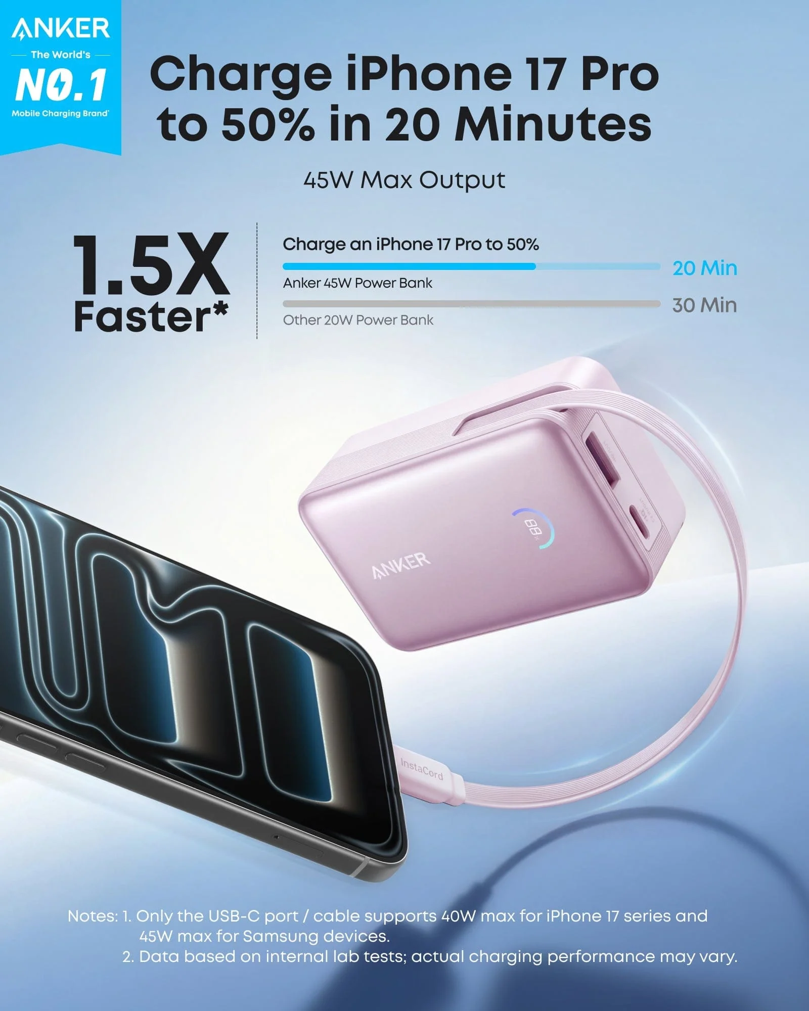 Anker Nano Power Bank (10K, 45W, Built-In Retractable USB-C Cable) - Image 26