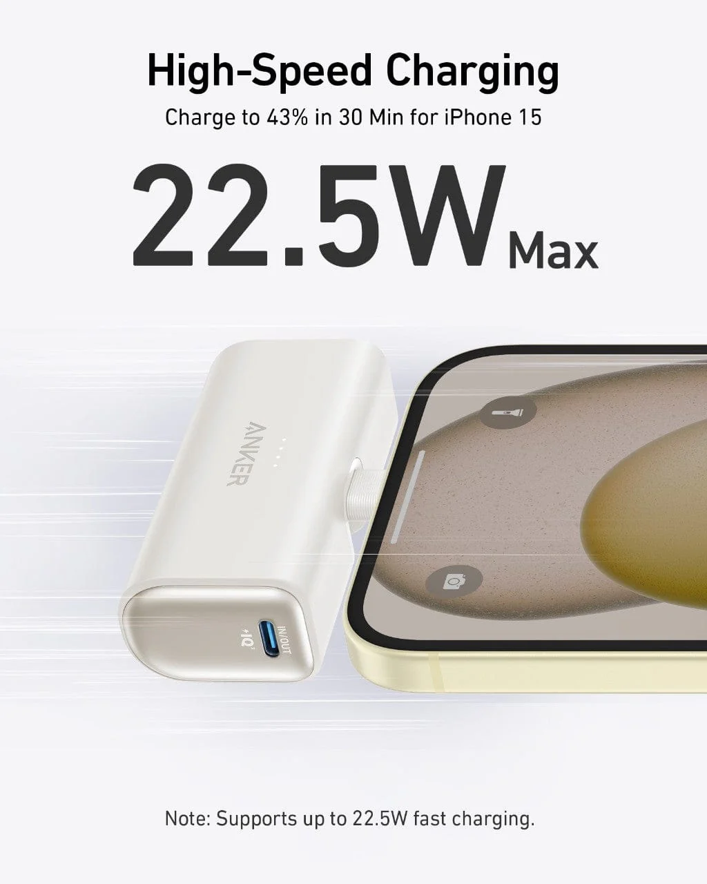 Anker Nano Power Bank (22.5W, Built-In USB-C Connector) - Image 8