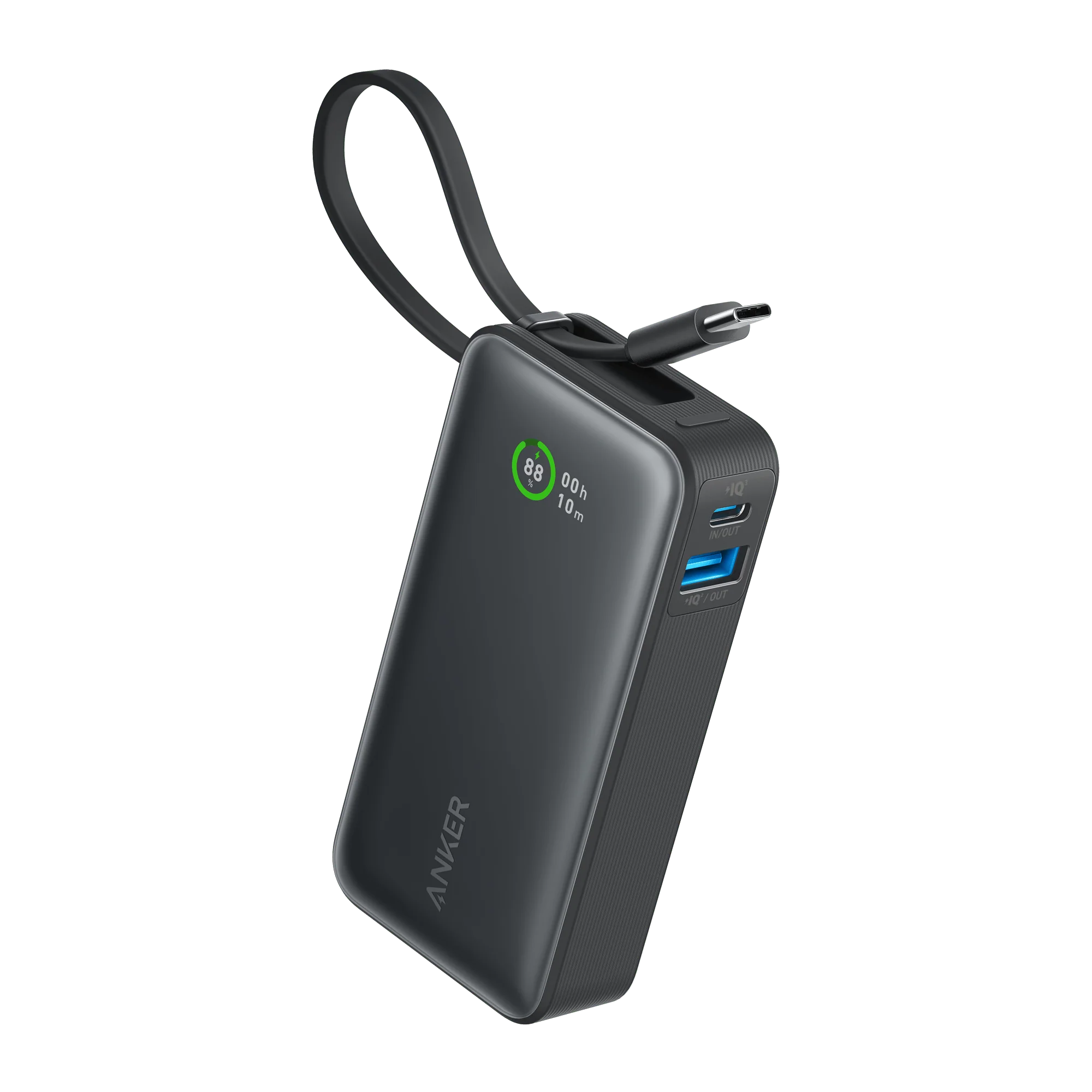 Anker Nano Power Bank (30W, Built-In USB-C Cable)