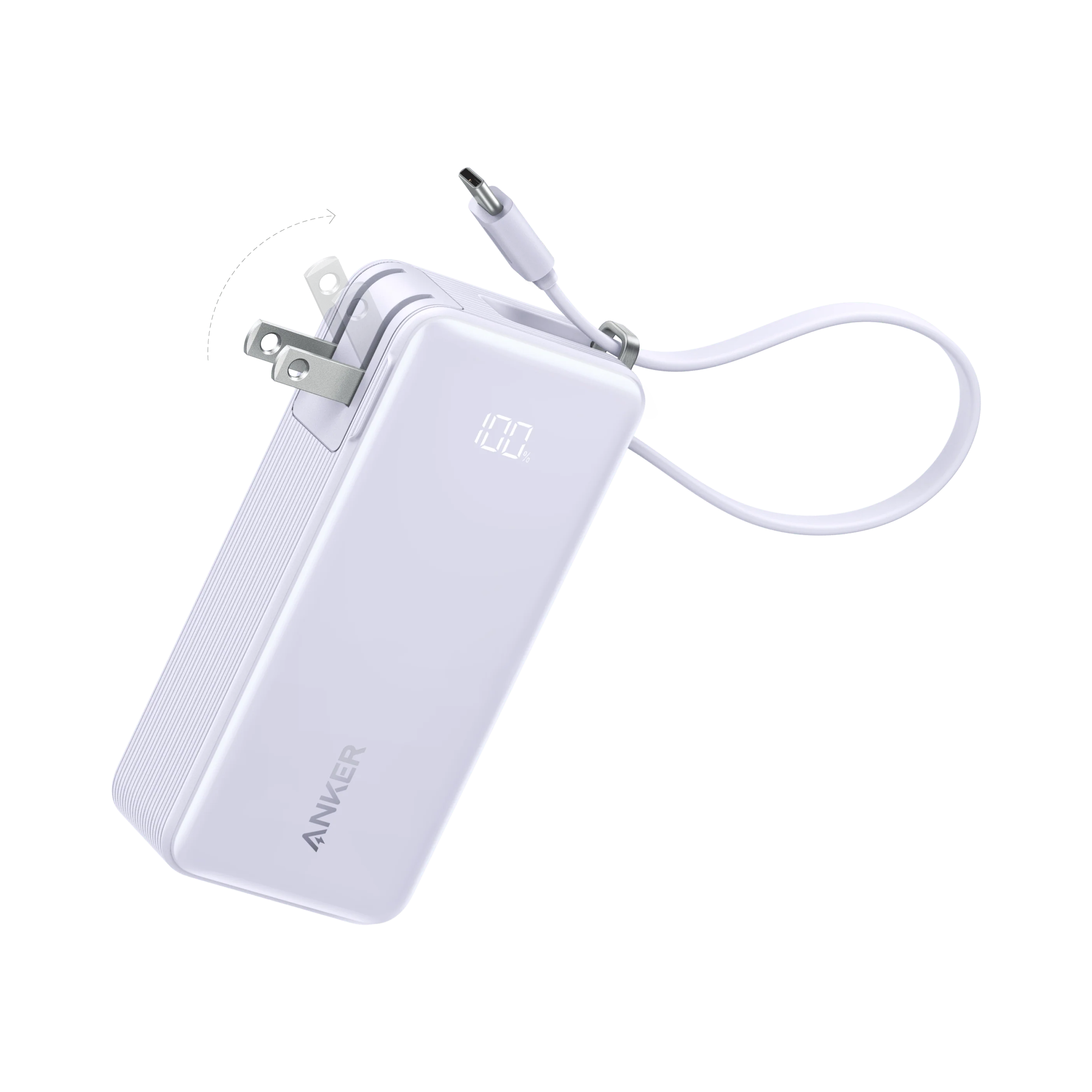 Anker Power Bank (10K, Fusion, Built-In Cable) - Image 25
