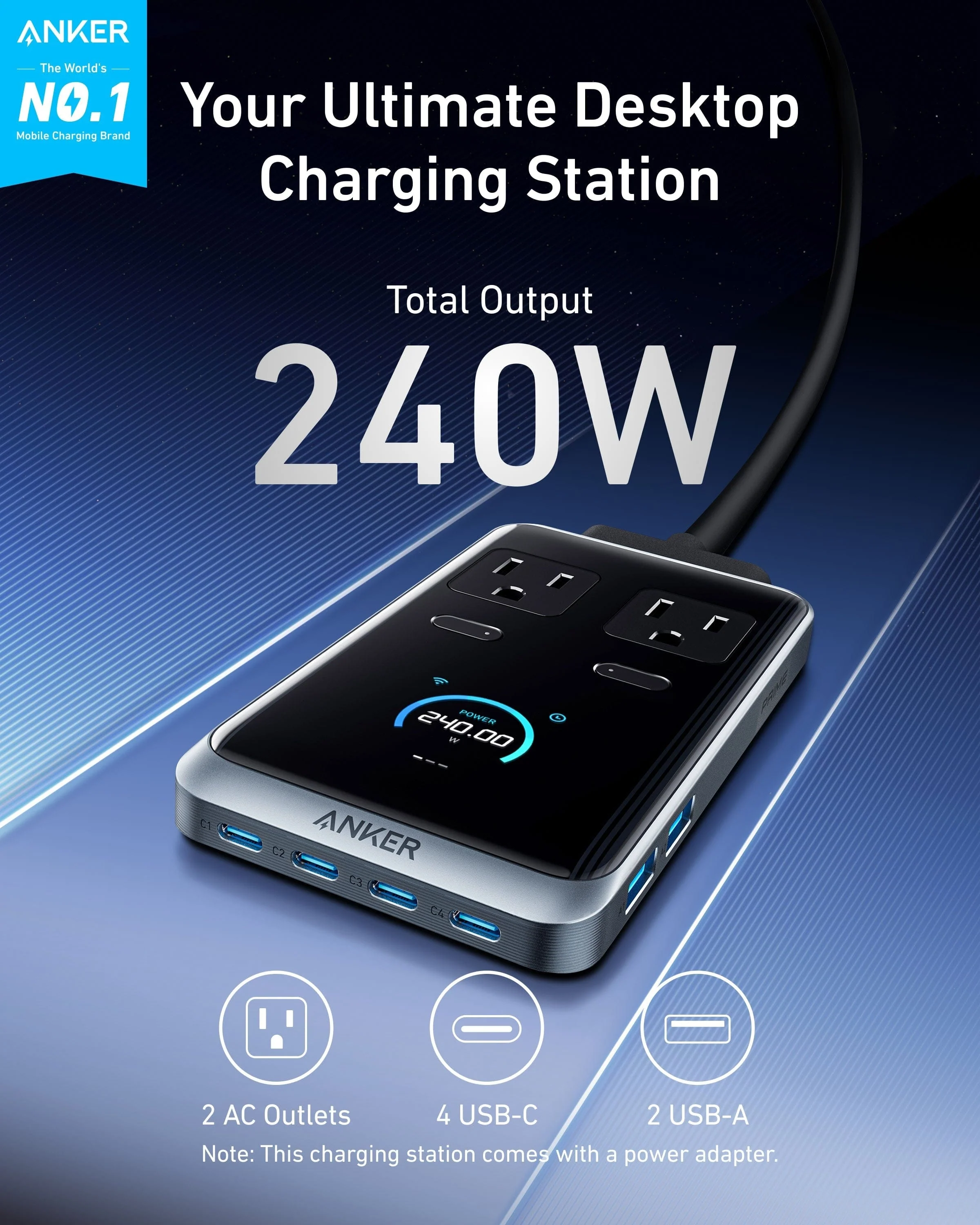 Anker Prime Charging Station (8-in-1, 240W) - Image 2