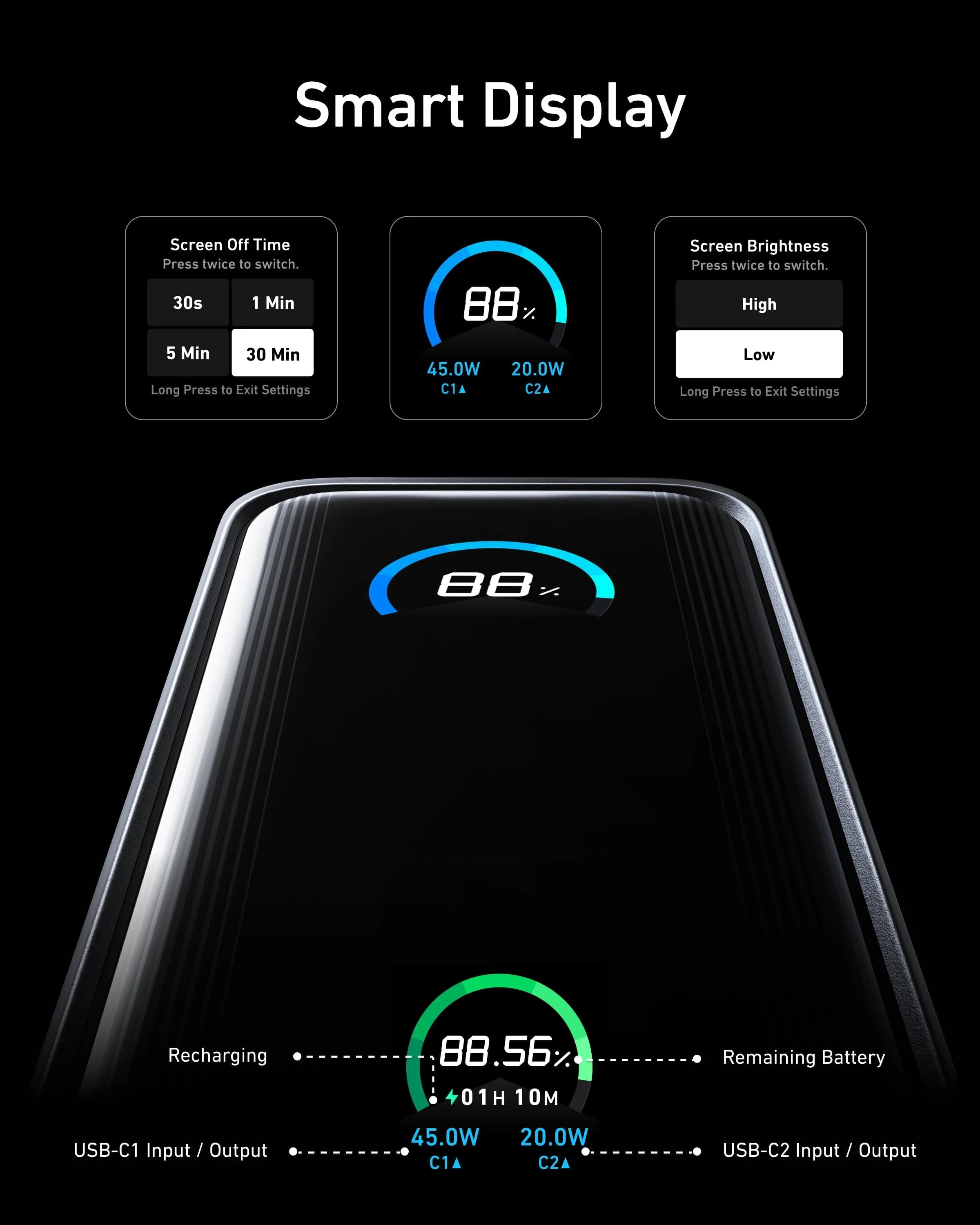 Anker Prime Power Bank (9.6K, 65W, Fusion) - Image 6