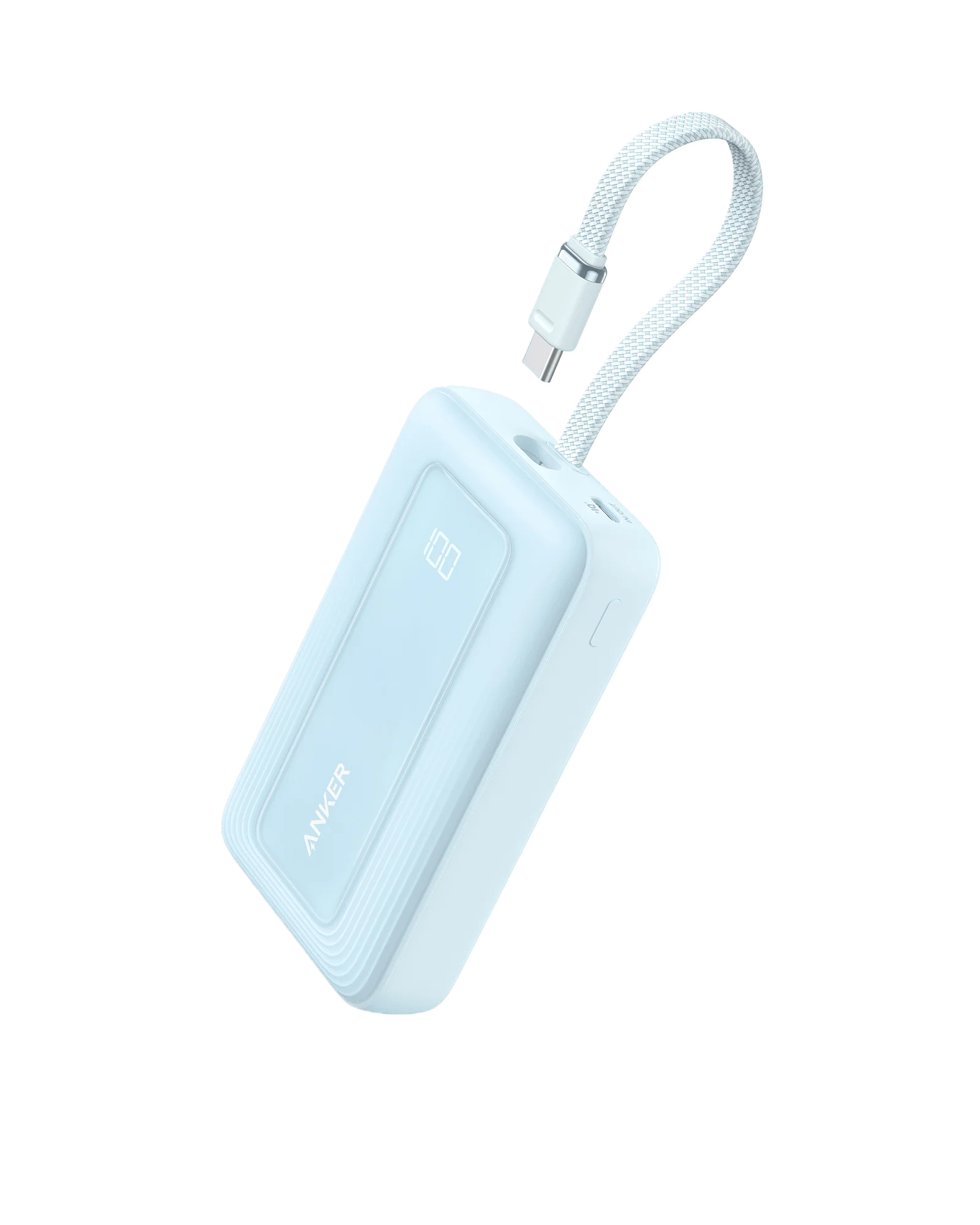 Anker Zolo Power Bank (10K, 30W) with a 5.4-inch (13.7 cm) built-in USB-C cable. - Image 16