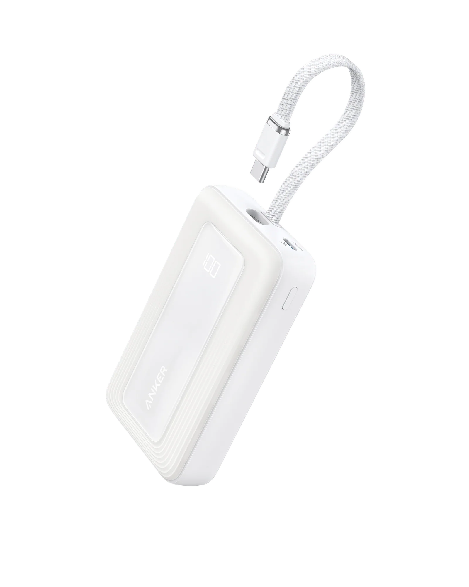 Anker Zolo Power Bank (10K, 30W) with a 5.4-inch (13.7 cm) built-in USB-C cable. - Image 8