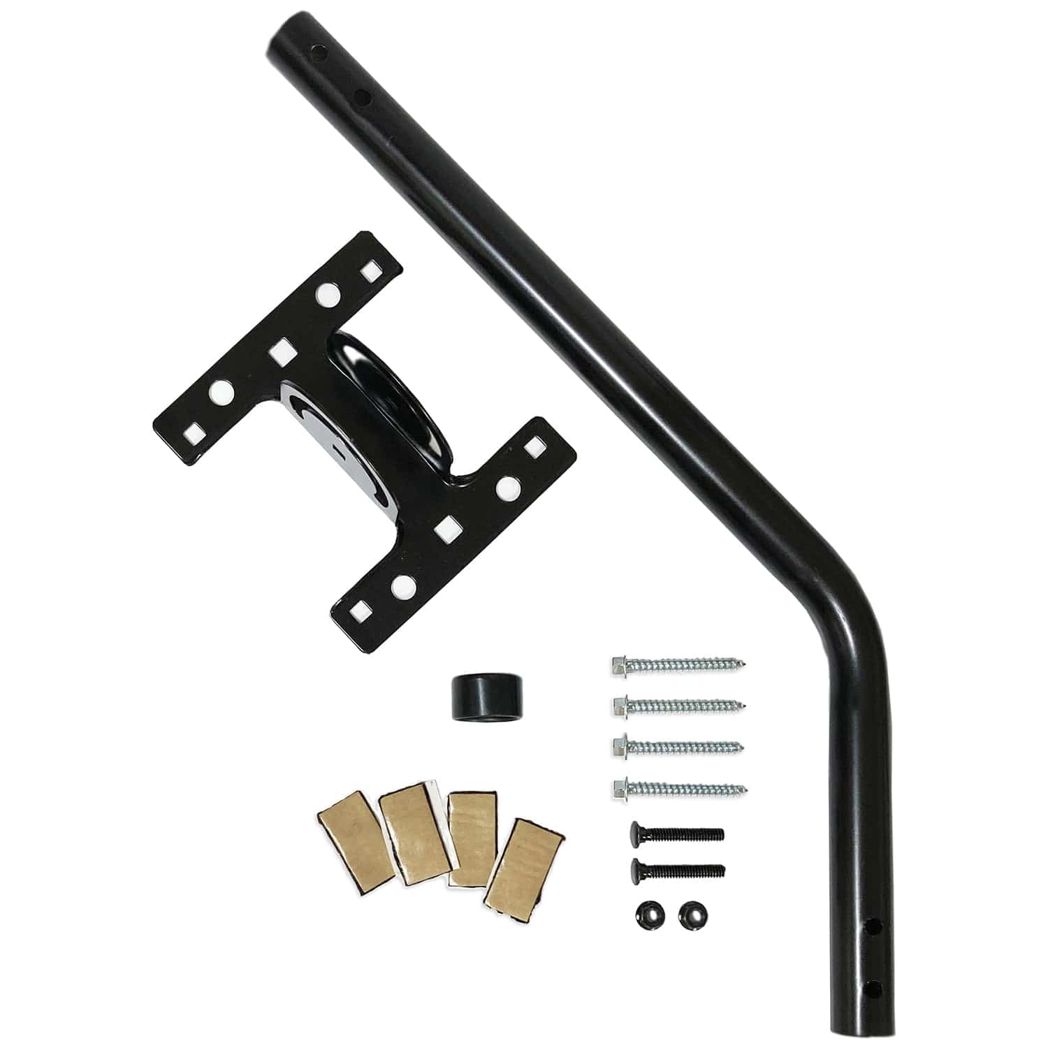 Antennas Direct ClearStream 20-In. TV Antenna Mast with Pivoting Base and Hardware - All-Weather Easy-Install Steel Pole and Base, Black - Image 3