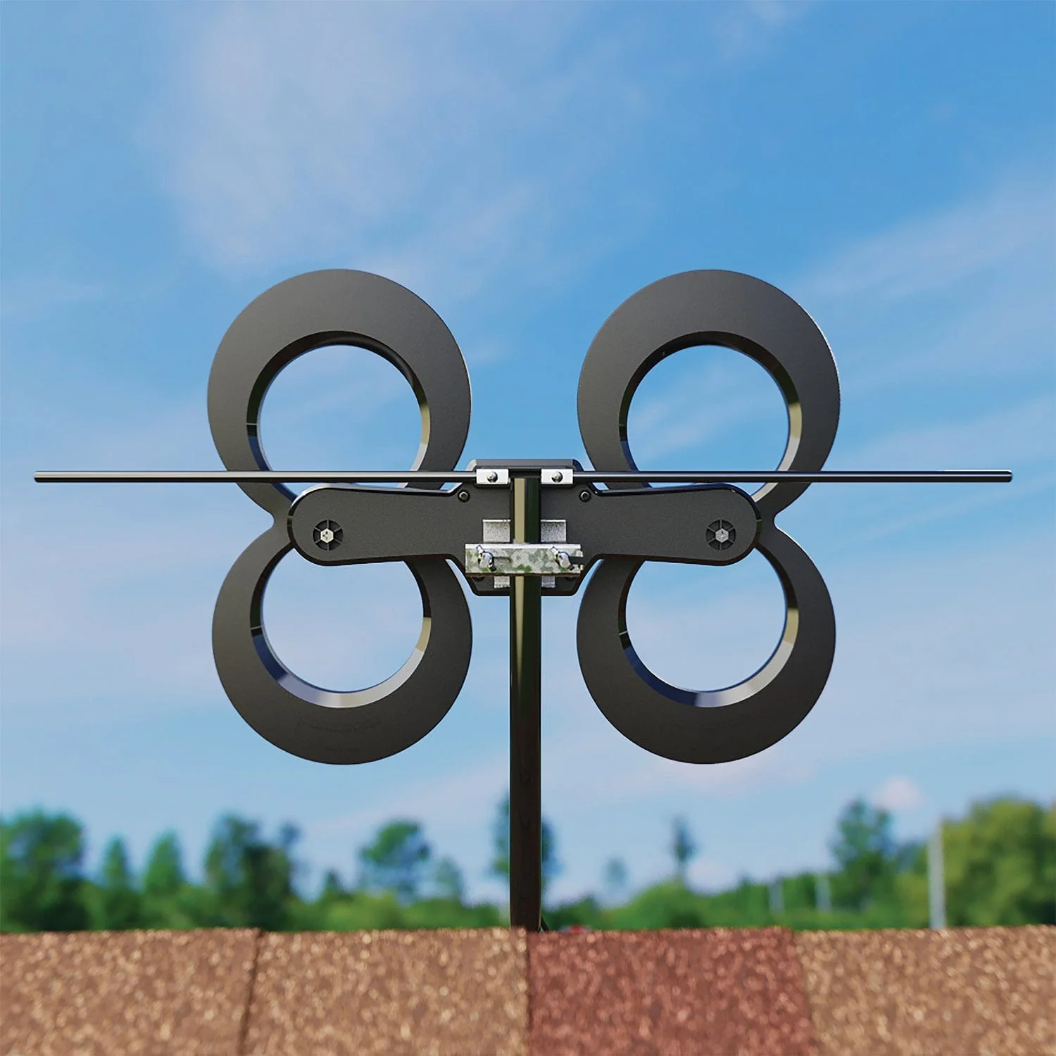 Antennas Direct ClearStream 4MAX HDTV Complete Indoor/Outdoor Multi-Directional TV Antenna with 70+ Mile Range, Cable, Mast, Amplifier, and Splitter - Image 4