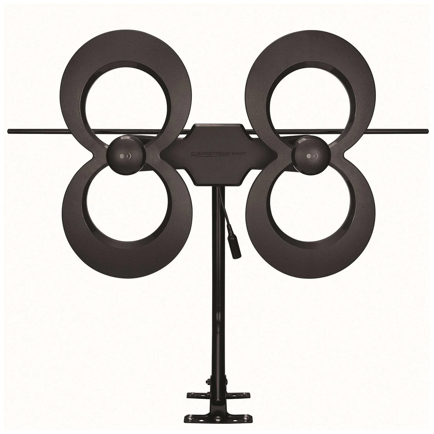 Antennas Direct ClearStream 4MAX Indoor/Outdoor Multi-Directional TV Antenna with 70+ Mile Range, UHD 4K, NEXTGEN TV, 20-In. Mast