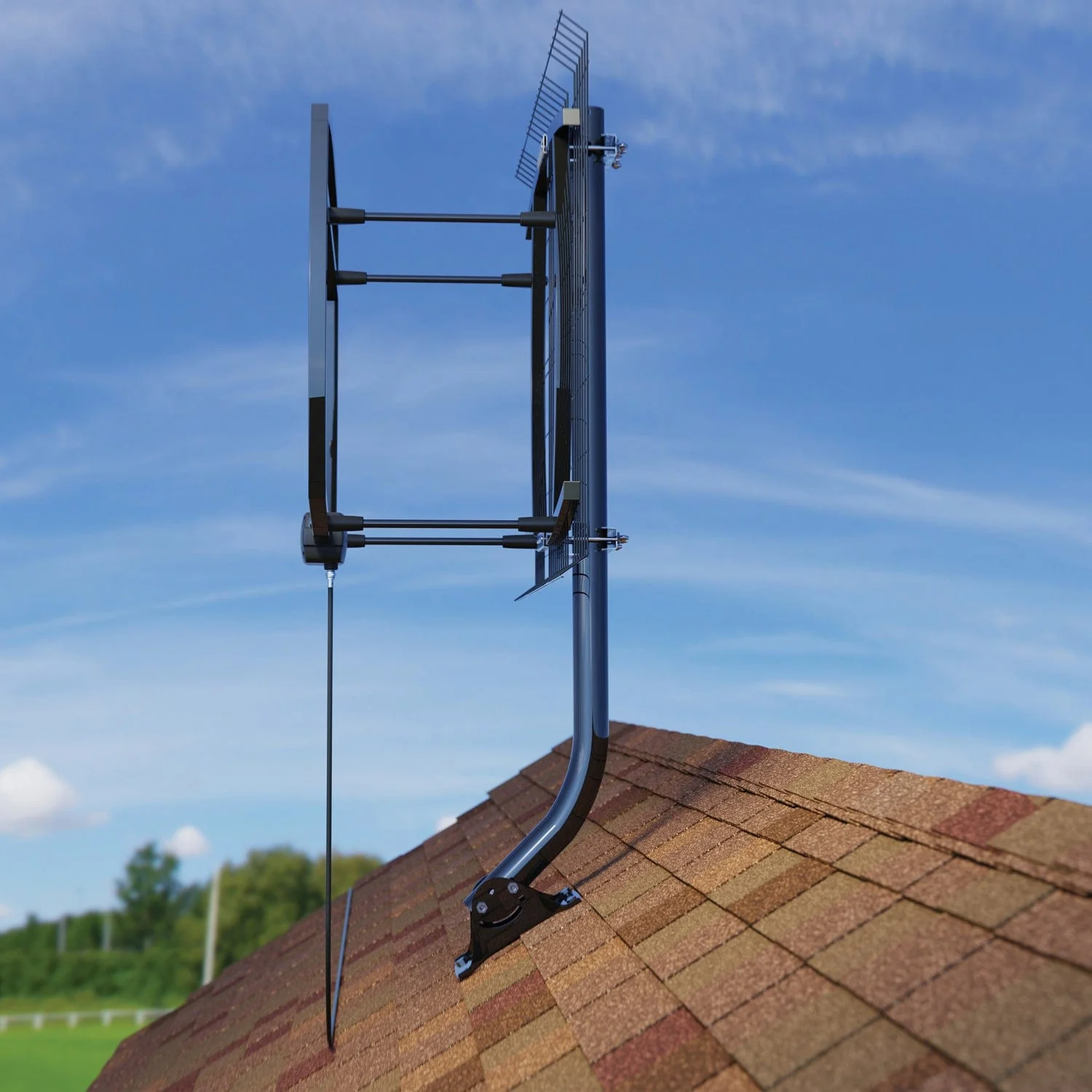 Antennas Direct ClearStream 5 Hi-VHF Outdoor TV Antenna, Multi-Directional, 65+ Mile Range, 4K 8K UHD, NEXTGEN TV with All-Weather Adjustable Hardware - Image 5