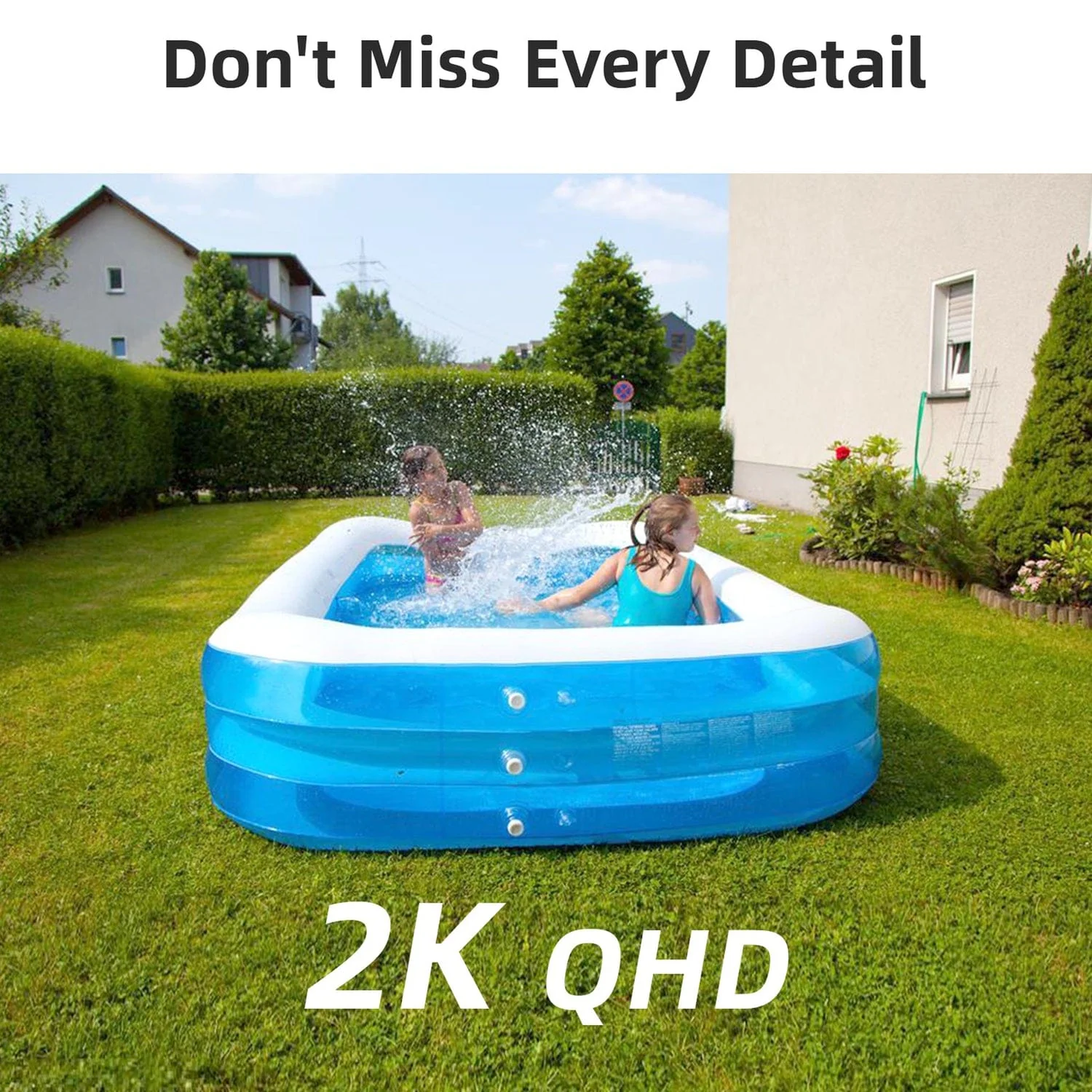 AOSU 2K QHD 3.0-MP Wi-Fi Outdoor AI-Smart Security Camera, Battery Powered, with PIR Motion Detection, 2-Way Audio, and Spotlight, C6L2BA11 - Image 2