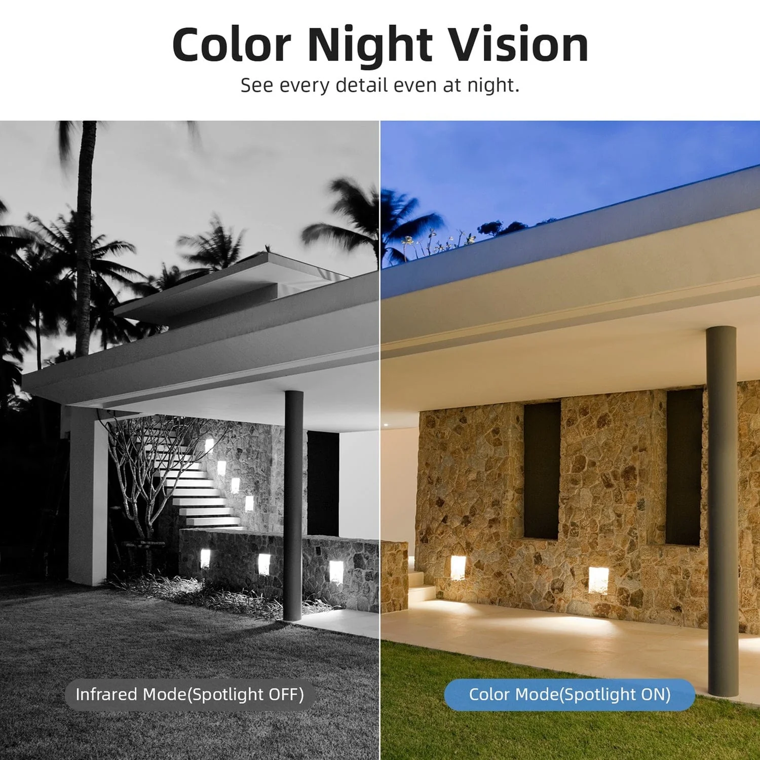 AOSU 2K QHD 3.0-MP Wi-Fi Outdoor AI-Smart Security Camera, Battery Powered, with PIR Motion Detection, 2-Way Audio, and Spotlight, C6L2BA11 - Image 4