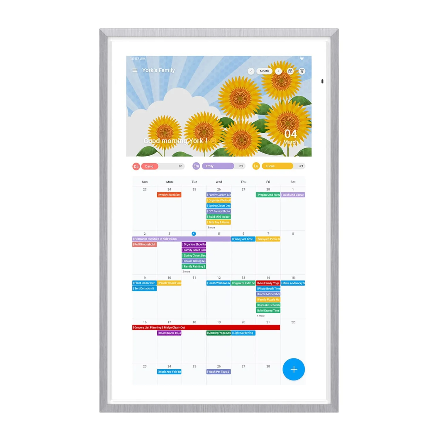 Apolosign 15.6-In. Dual-Mode Digital Calendar, Wall Planner, and Smart Family Organizer, Spruce Gray - Image 5