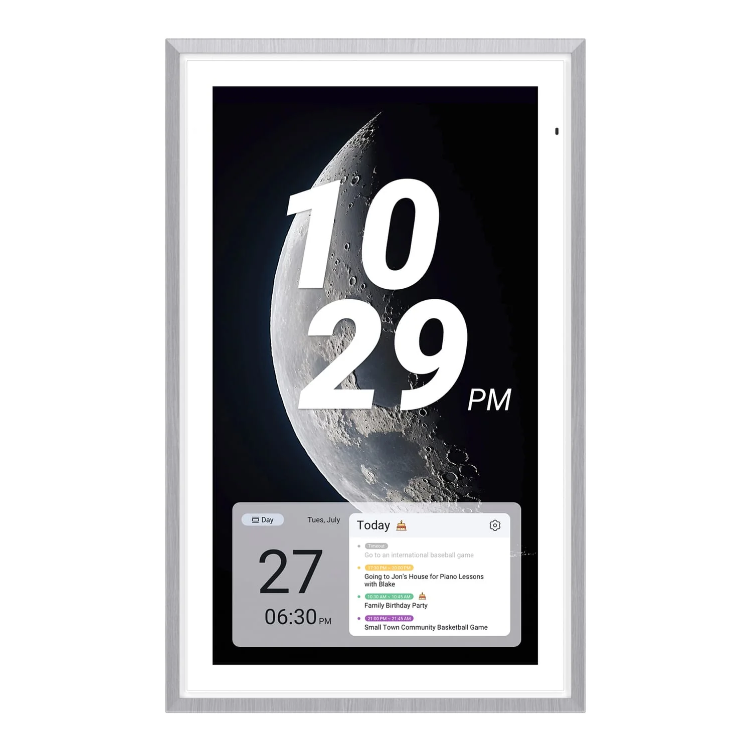 Apolosign 27-In. Dual-Mode Digital Calendar, Wall Planner, and Smart Family Organizer, Spruce Gray - Image 3