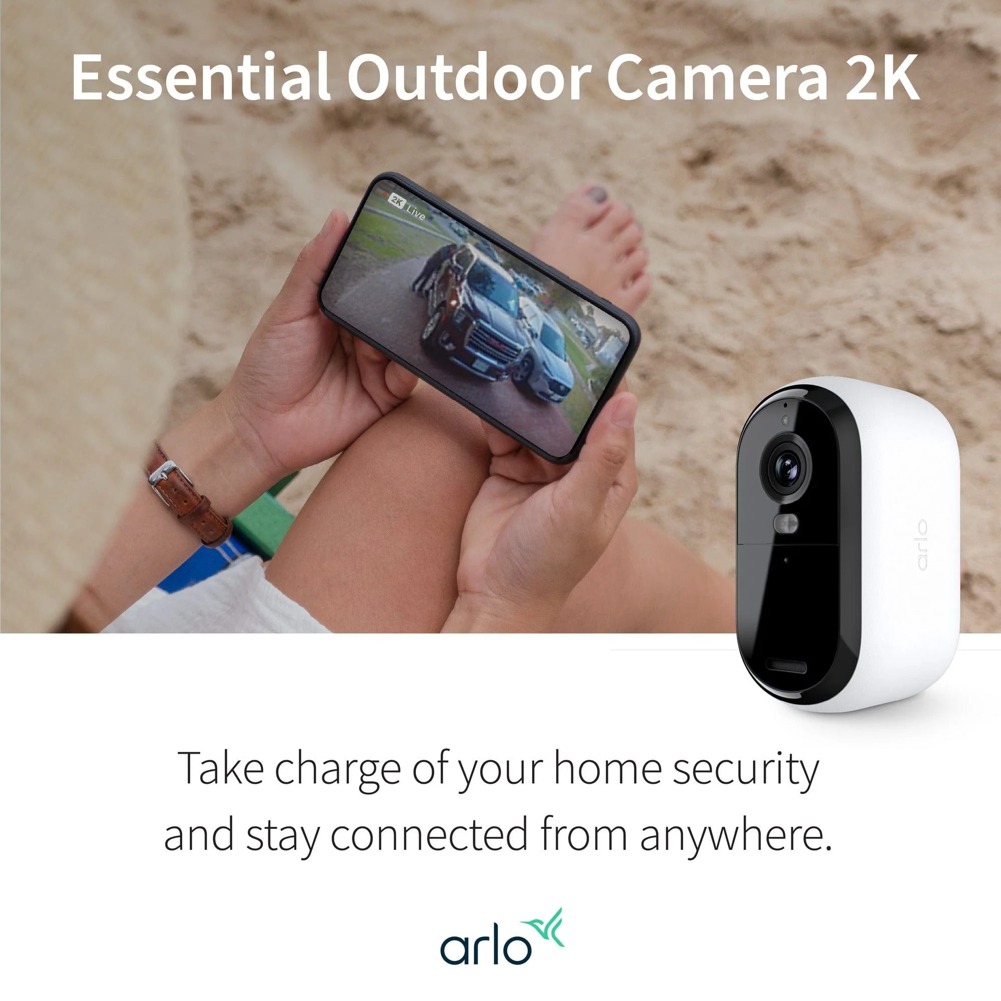 Arlo Essential 2nd Gen 2K, 4-cam, White - Certified Refurbished - Image 6