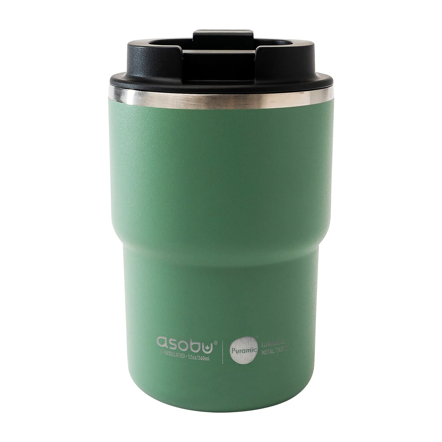 Asobu 12-Oz. Coffee Express Insulated Travel Mug, Basil Green - Image 5