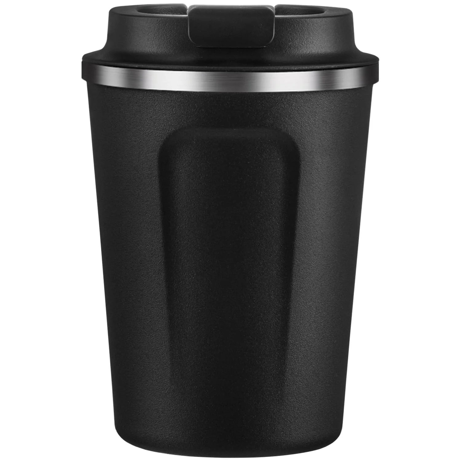Asobu Cafe Compact Insulated Travel Coffee Mug, 13-Oz. Capacity, Black