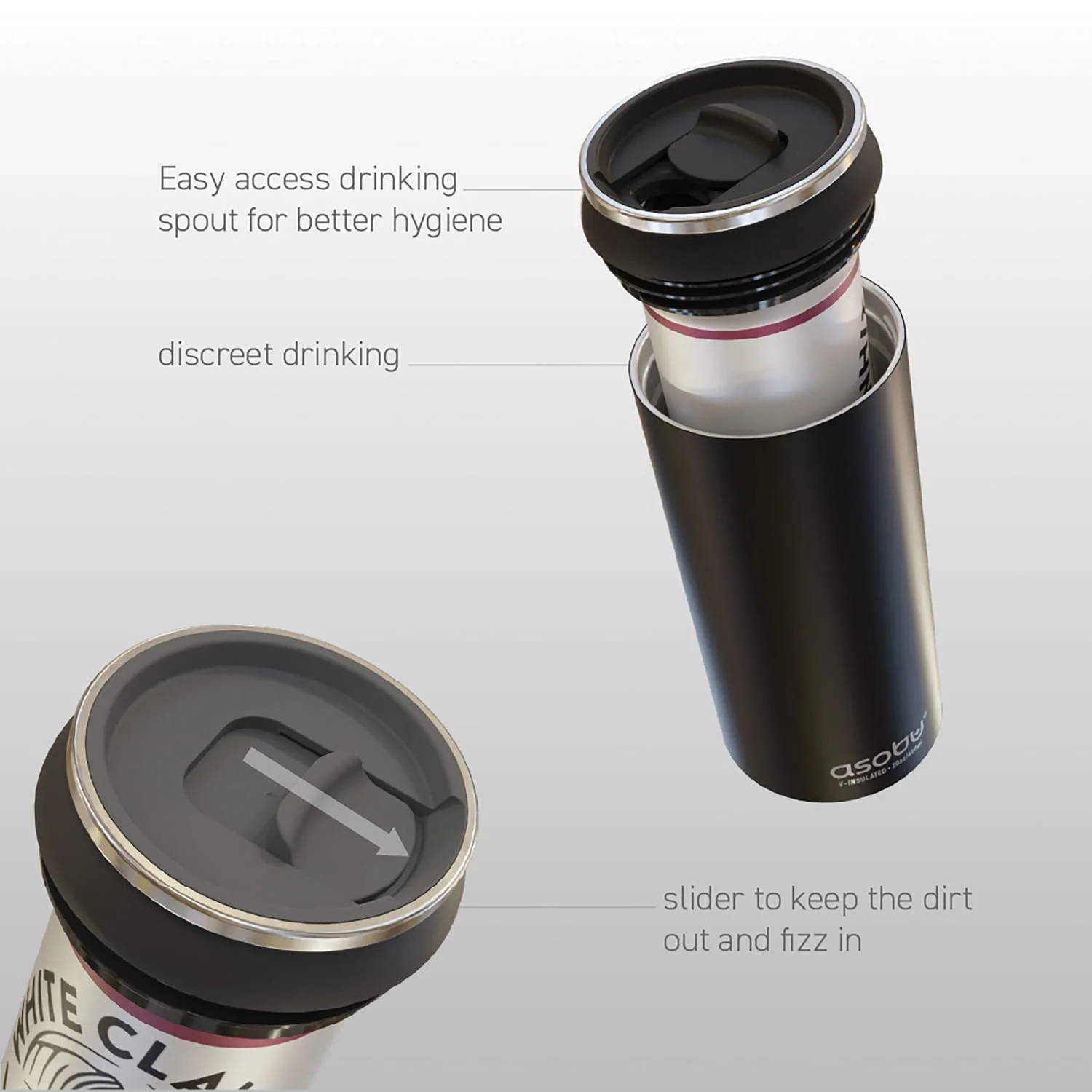 Asobu FC4G Double-Walled Vacuum-Insulated Stainless Steel Multi-Can Cooler Sleeve with Reusable Pocket Straw, Pink - Image 5