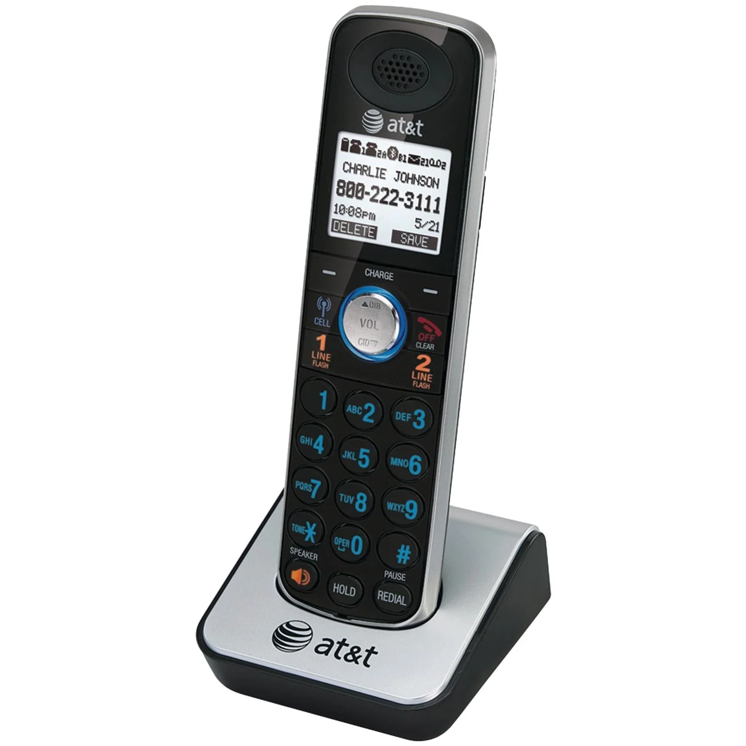 AT&T Cordless Phone Accessory Handset for AT&T TL86109, Distinctive Ringer Tones for Home and Cellular Lines - Image 3