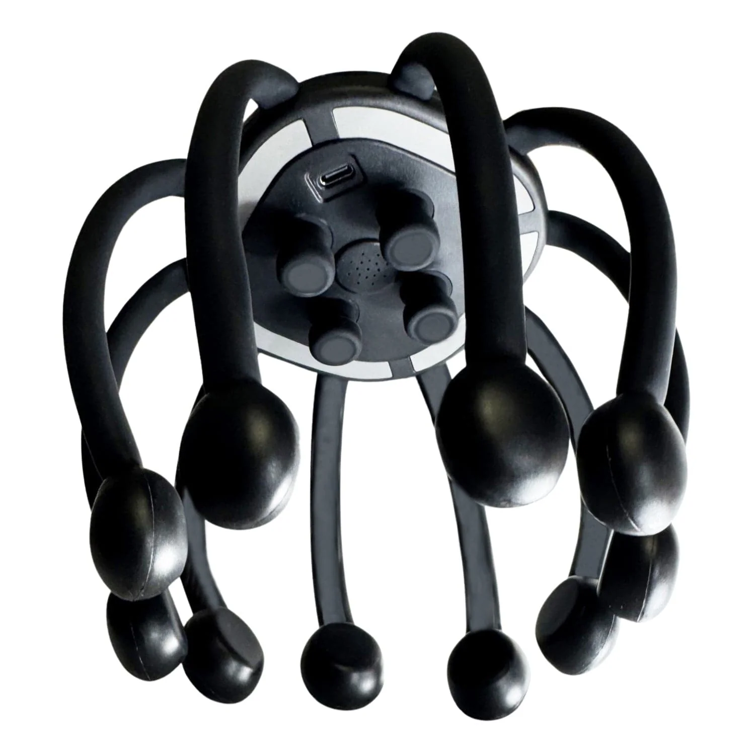Azpen Head/Scalp Massager with 14 Massaging Nodes, 5 Vibrating Modes, 360° Coverage, and Bluetooth Speaker, Rechargeable, up to 8-Hour Battery Life