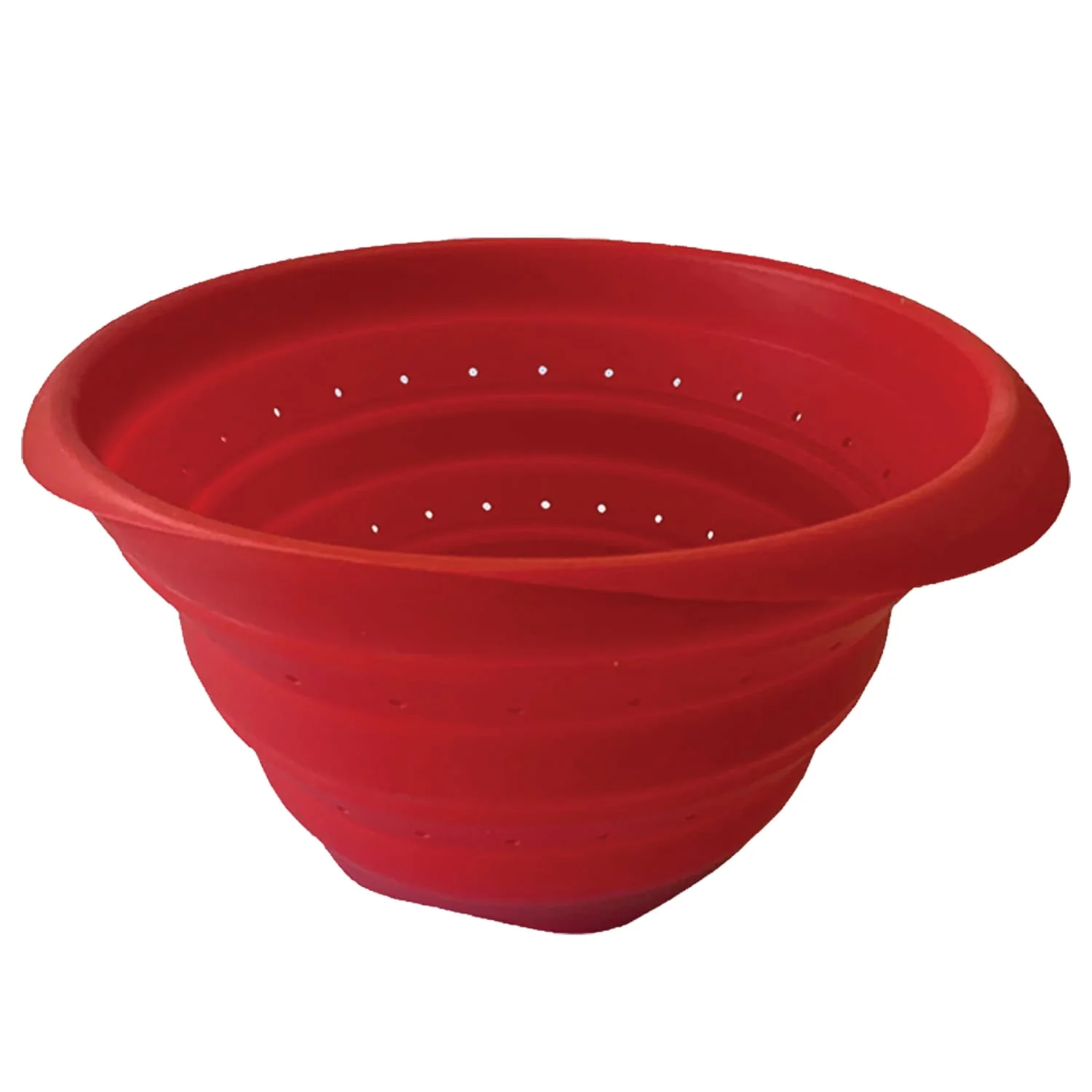 Better Houseware 4-Qt. Collapsible Silicone Colander, Red - Image 4