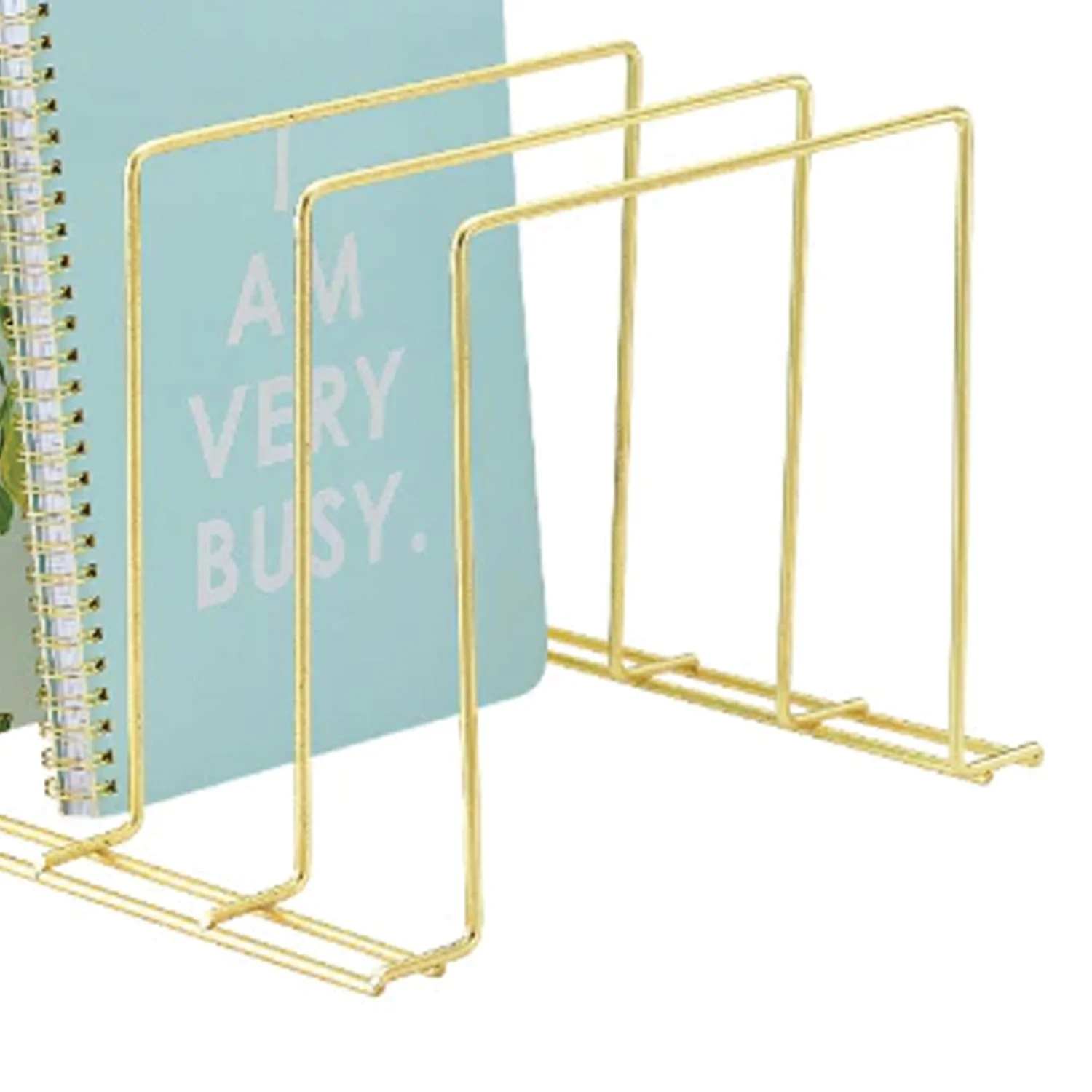 Better Houseware 4-Section Large Vertical Organizer, Brass - Image 4