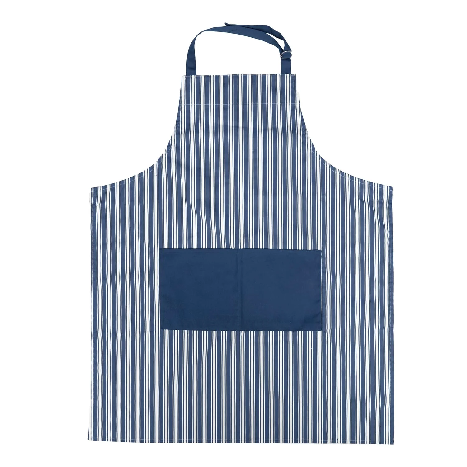 Better Houseware Adjustable Striped Apron, Blue
