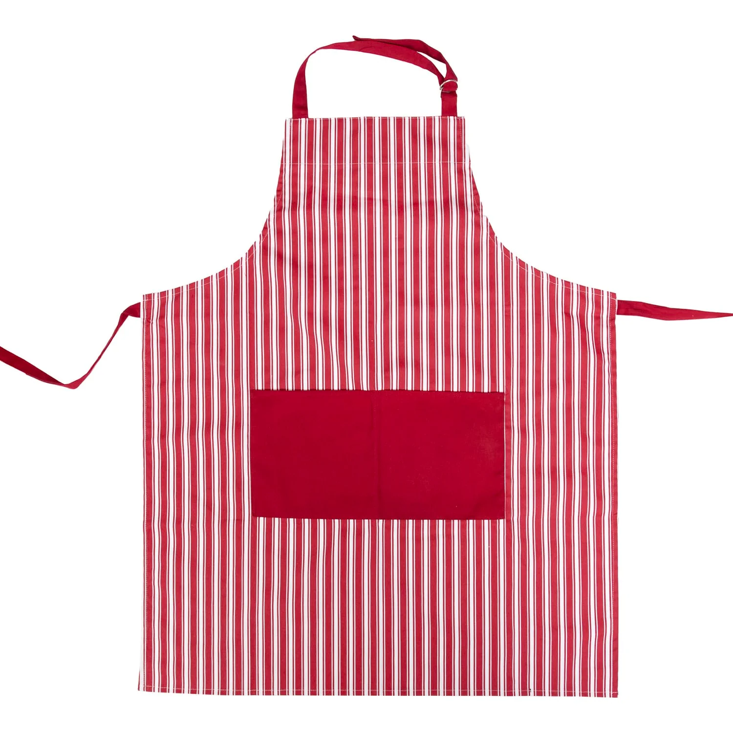 Better Houseware Adjustable Striped Apron, Red - Image 3