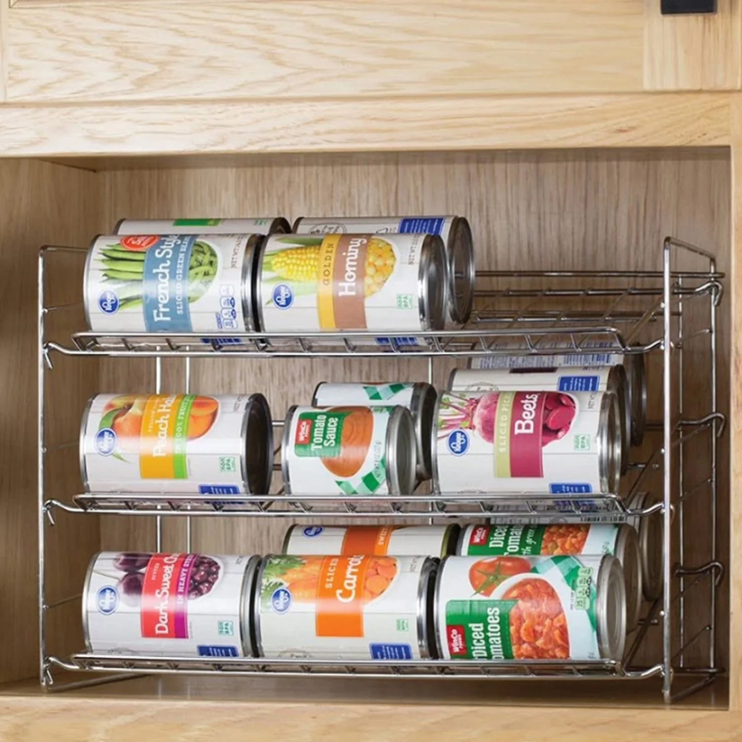 Better Houseware Can Organizer, Chrome - Image 4