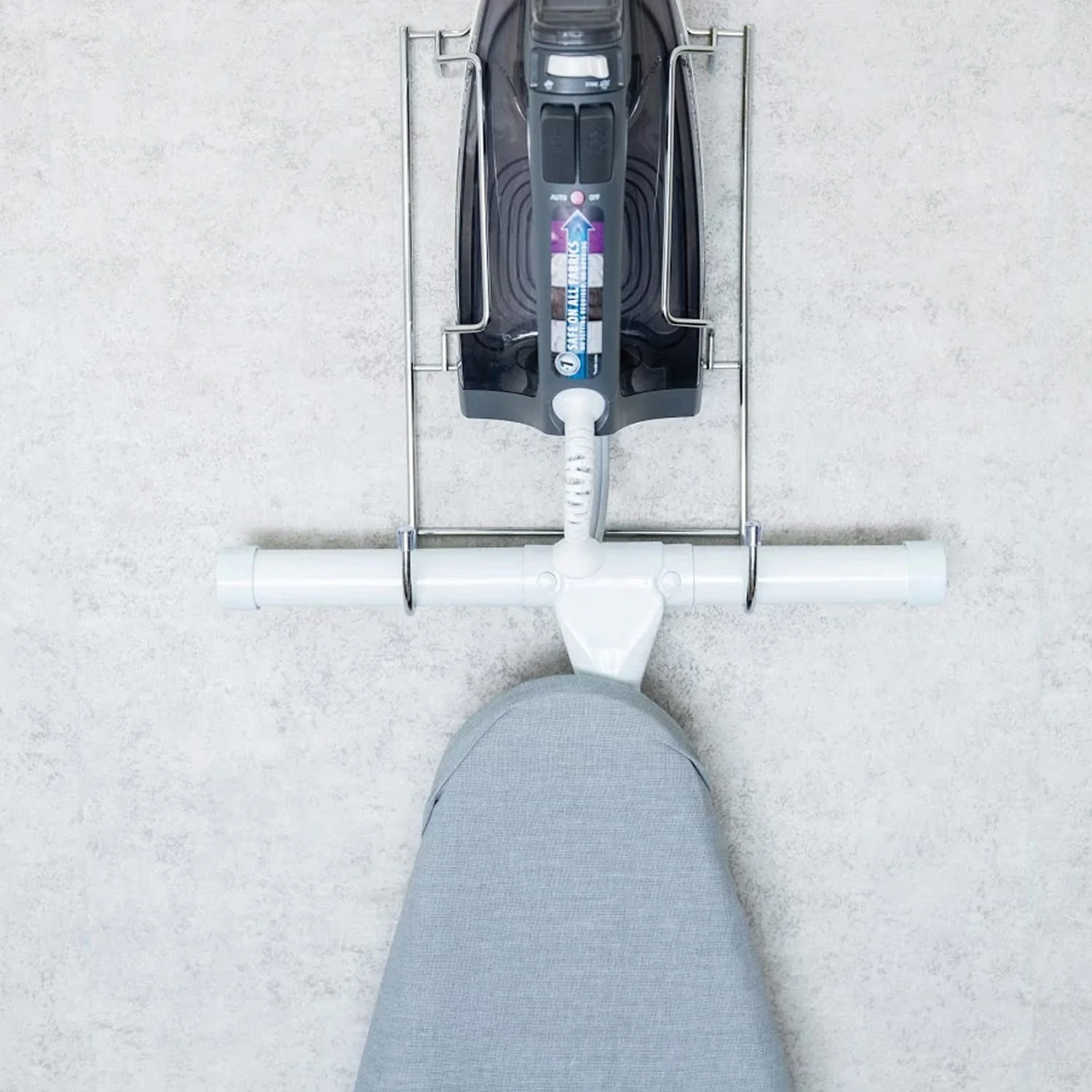 Better Houseware Chrome Iron and Ironing Board Holder - Image 3