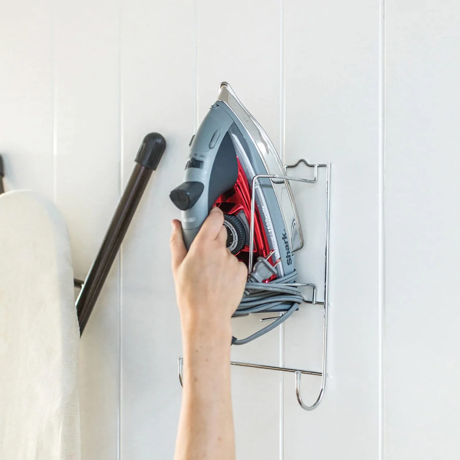 Better Houseware Chrome Iron and Ironing Board Holder - Image 4