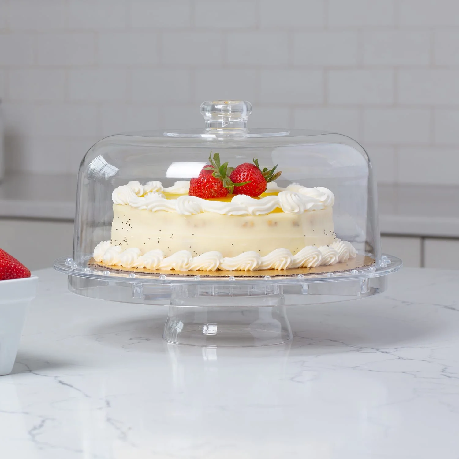 Better Houseware Convertible 3-Piece Clear-Acrylic Cake Cover Set - Image 4