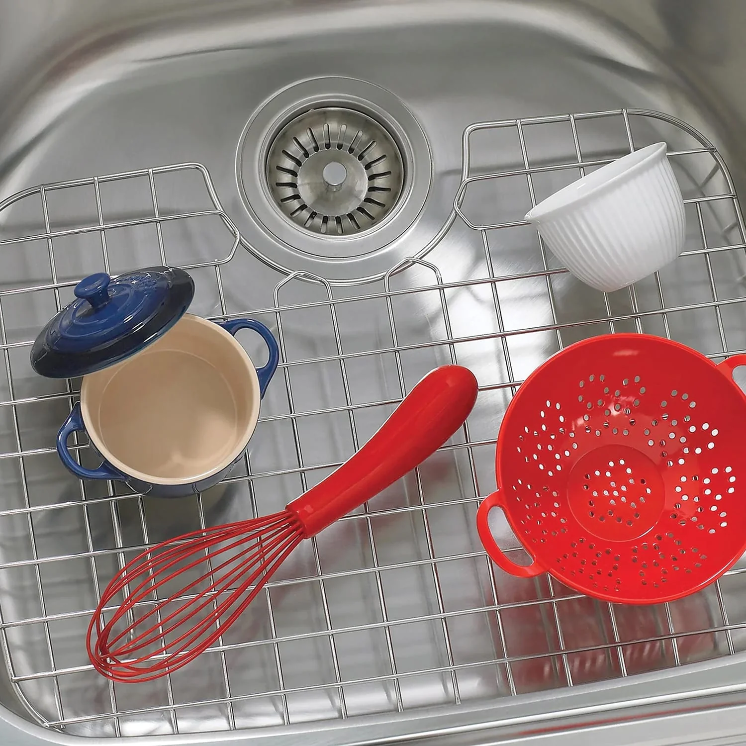 Better Houseware D-Shape Sink Protector, Stainless Steel - Image 2