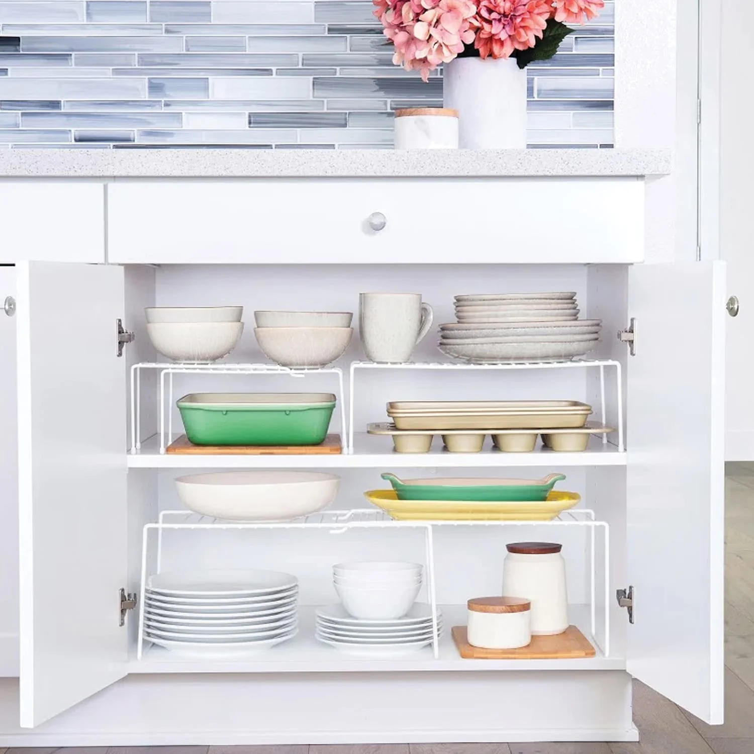 Better Houseware Expanding Shelf, White, Small - Image 2