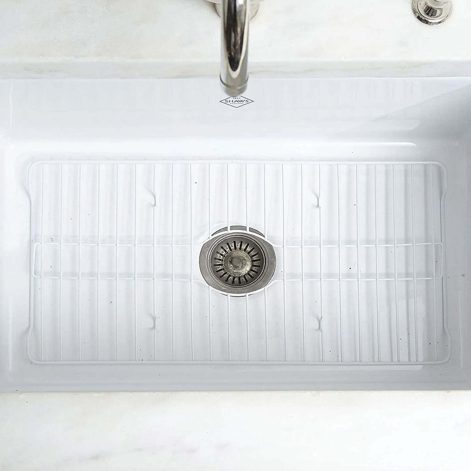 Better Houseware Extra-Large Coated Steel Sink Protector, White - Image 5