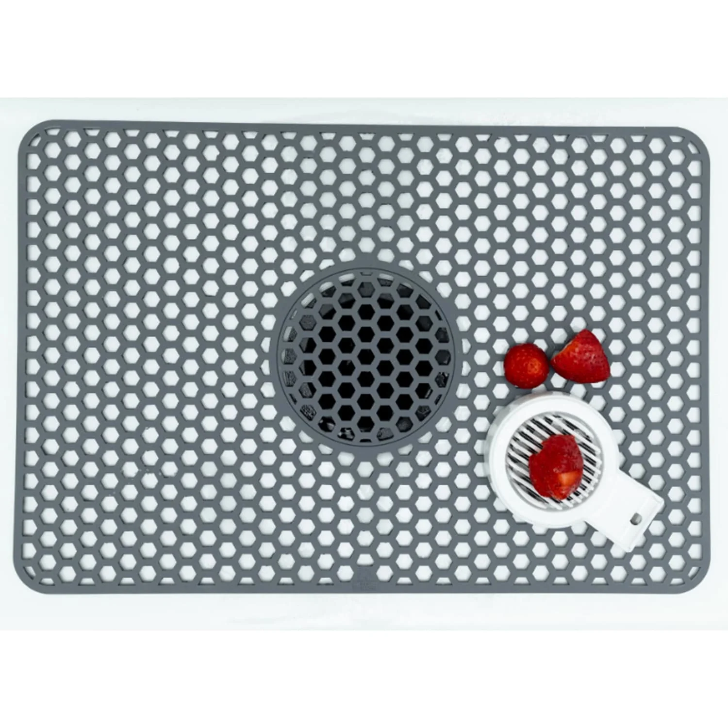 Better Houseware Silicone Sink Mat, Gray, Small - Image 4