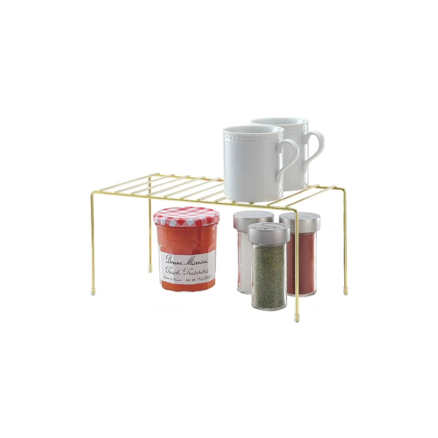 Better Houseware Storage Shelf, Small, Brass - Image 2