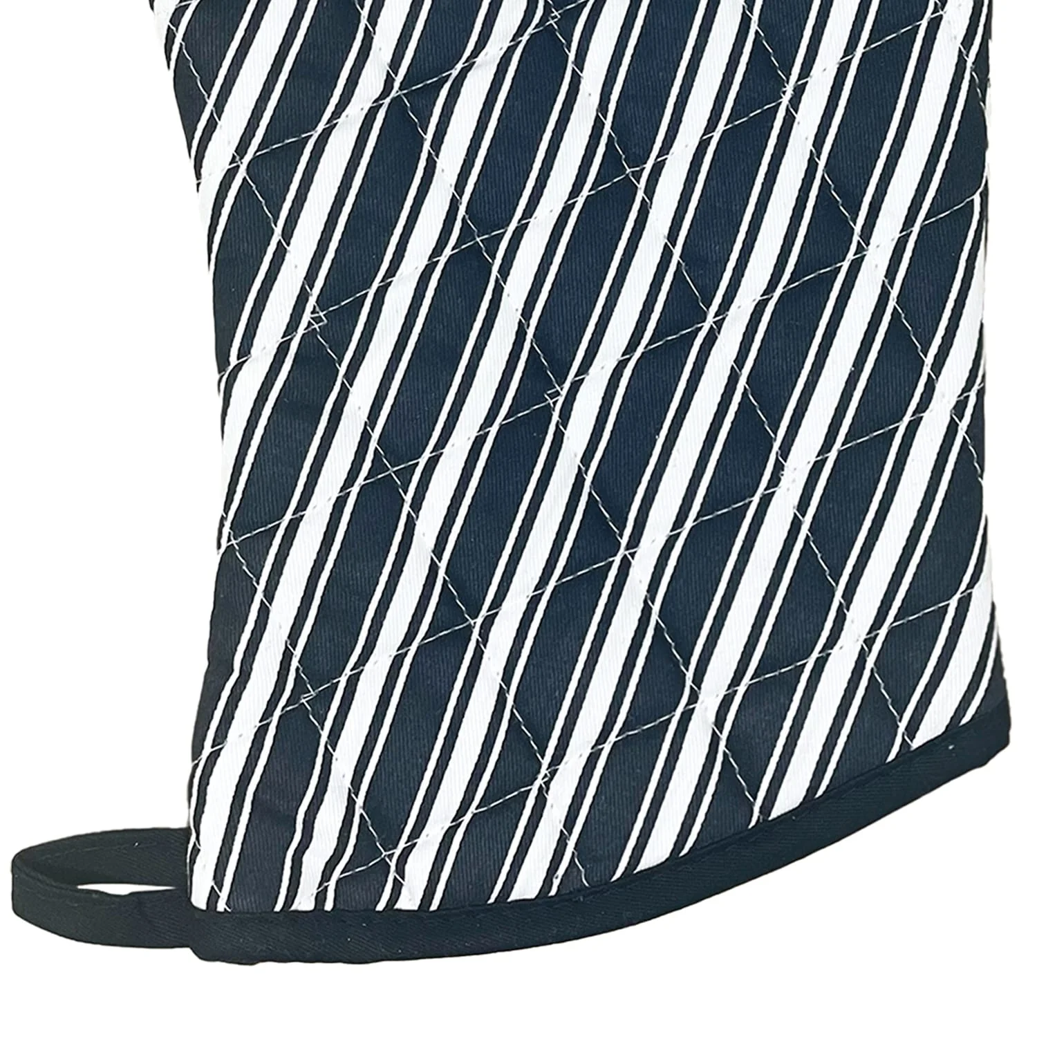 Better Houseware Striped Oven Mitt, Black - Image 3
